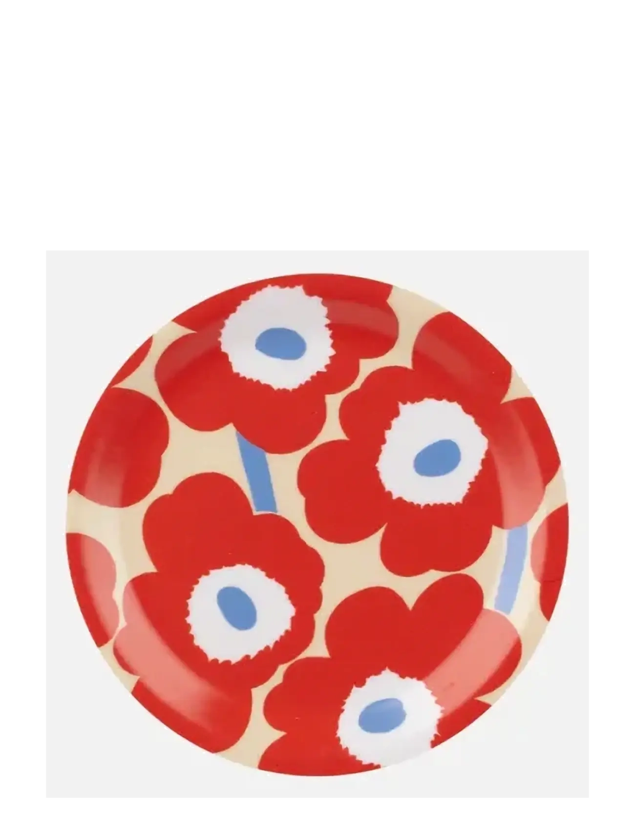 Marimekko Home UNIKKO COASTER - Glassunderlag - LT.BLUE,OFF WHITE,MELON,OR.RED / red