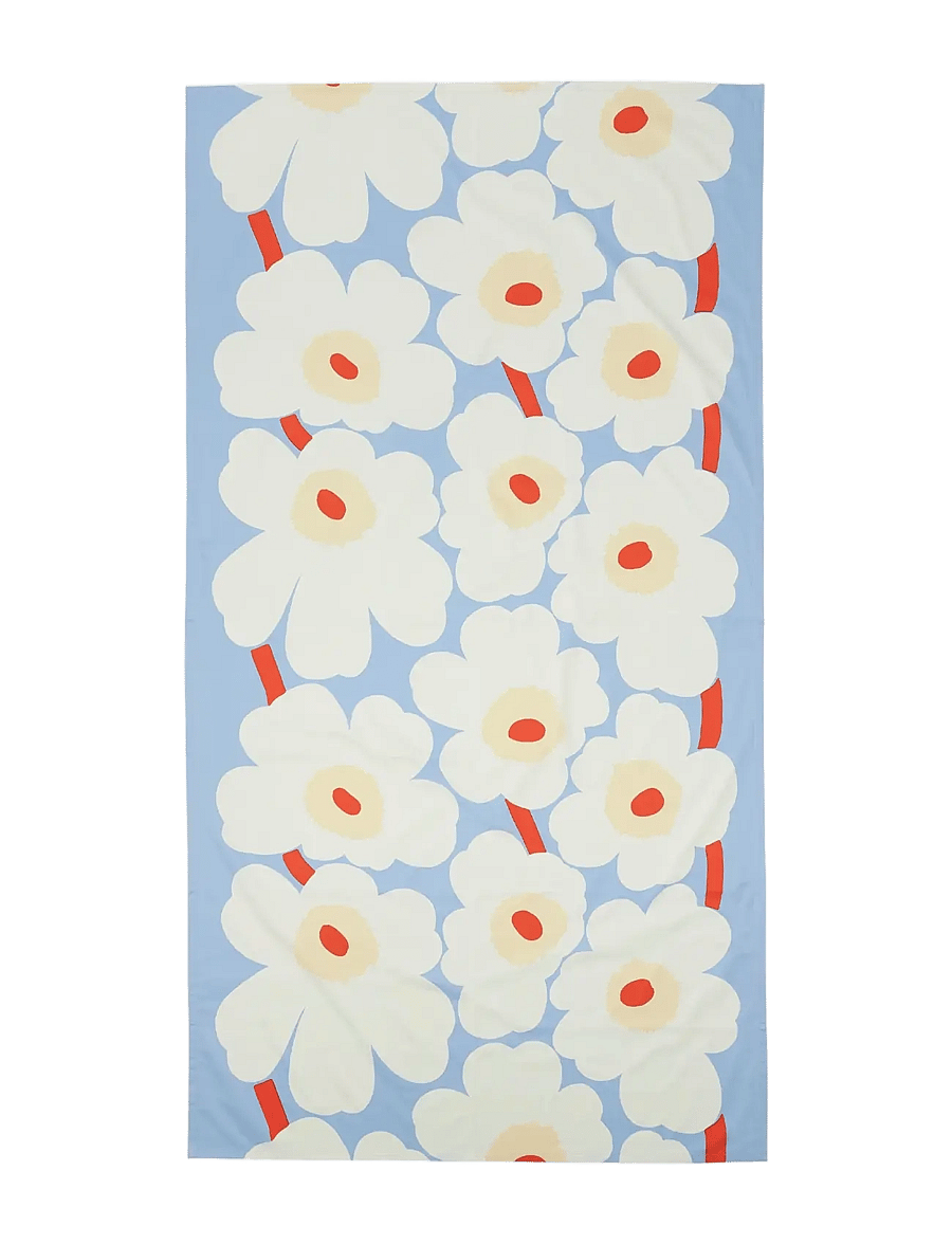 Marimekko Home - UNIKKO TABLE CLOTH 135X250CM - obrusy i bieżniki - lt.blue,off white,melon,or.red - 0