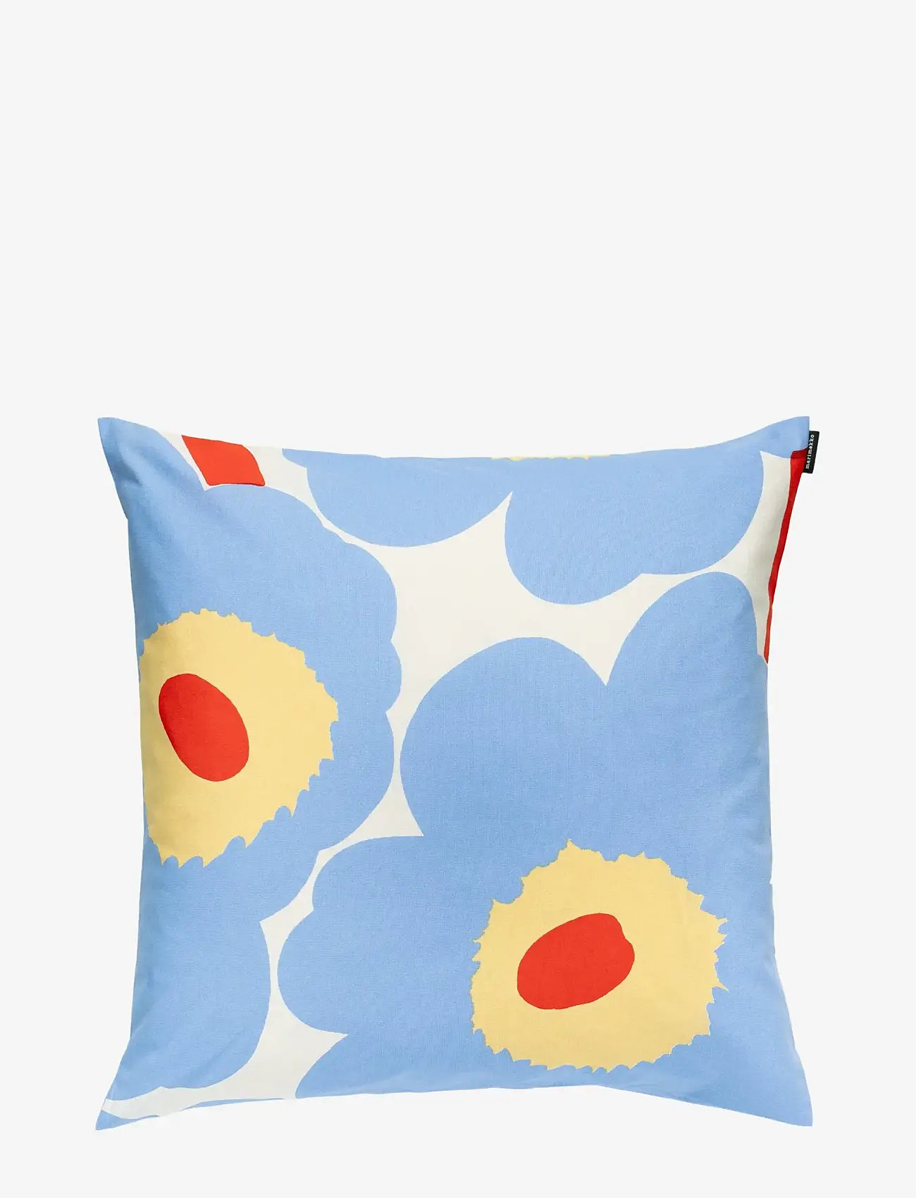 Marimekko Home - UNIKKO CUSHION COVER 50X50CM - coussins covers - white,lt.blue,orange red,melon - 0