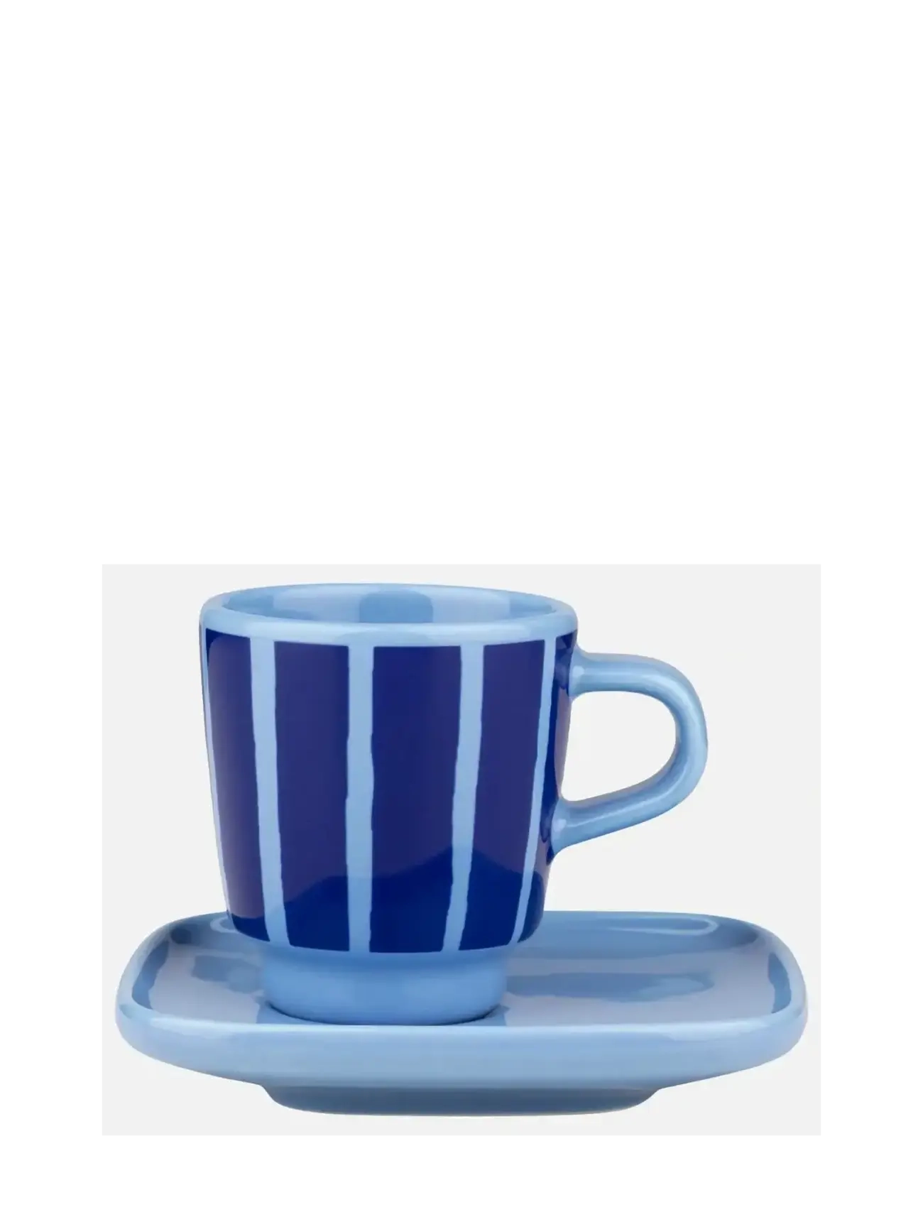 Marimekko Home PICCOLO ESPRESSO CUP+SAUCER - Marimekko Home - LT.BLUE, BLUE / blue
