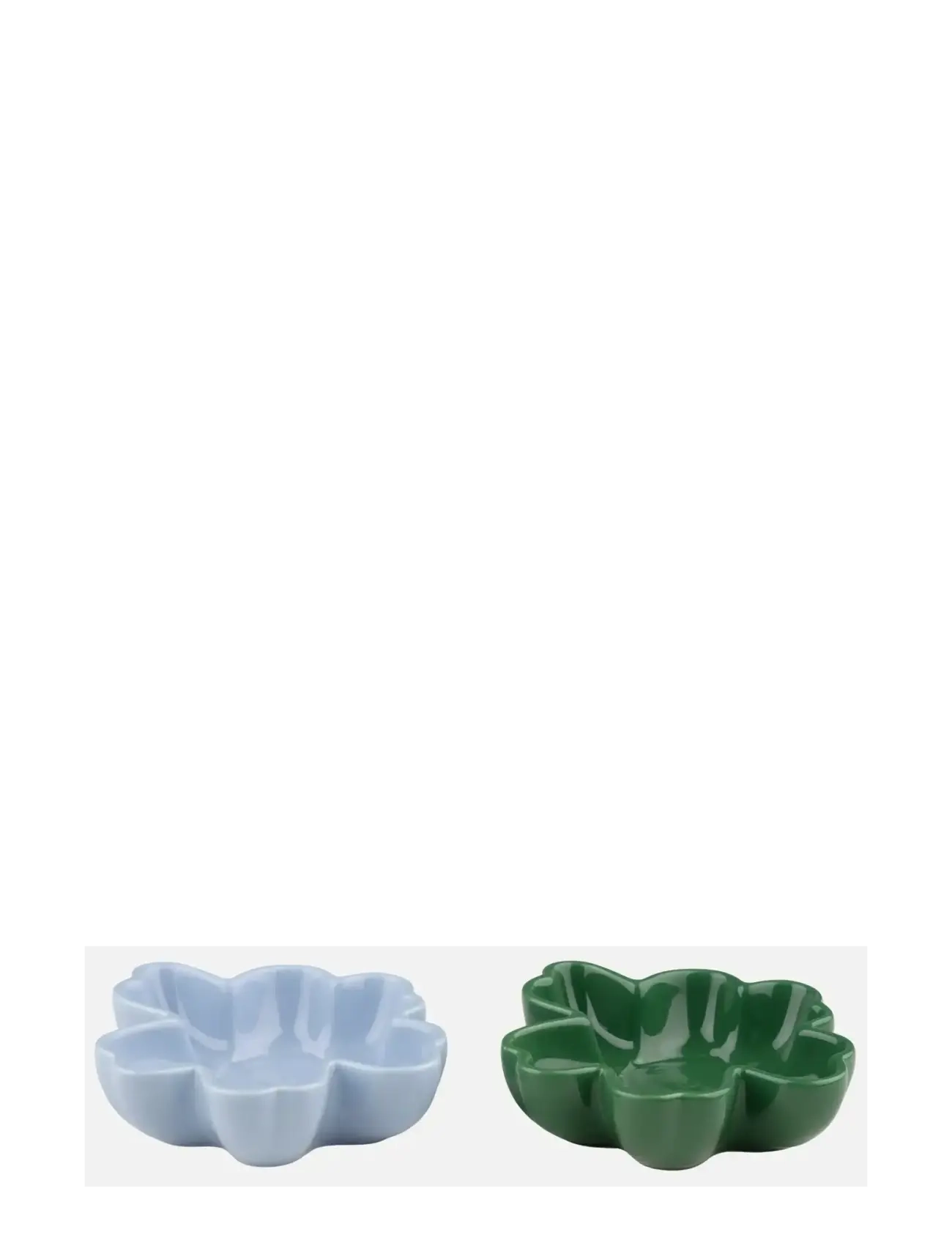 Marimekko Home UNIKKO SHAPE BOWL 11CM 2KPL - Serviesgoed - LT.BLUE, GREEN / multi