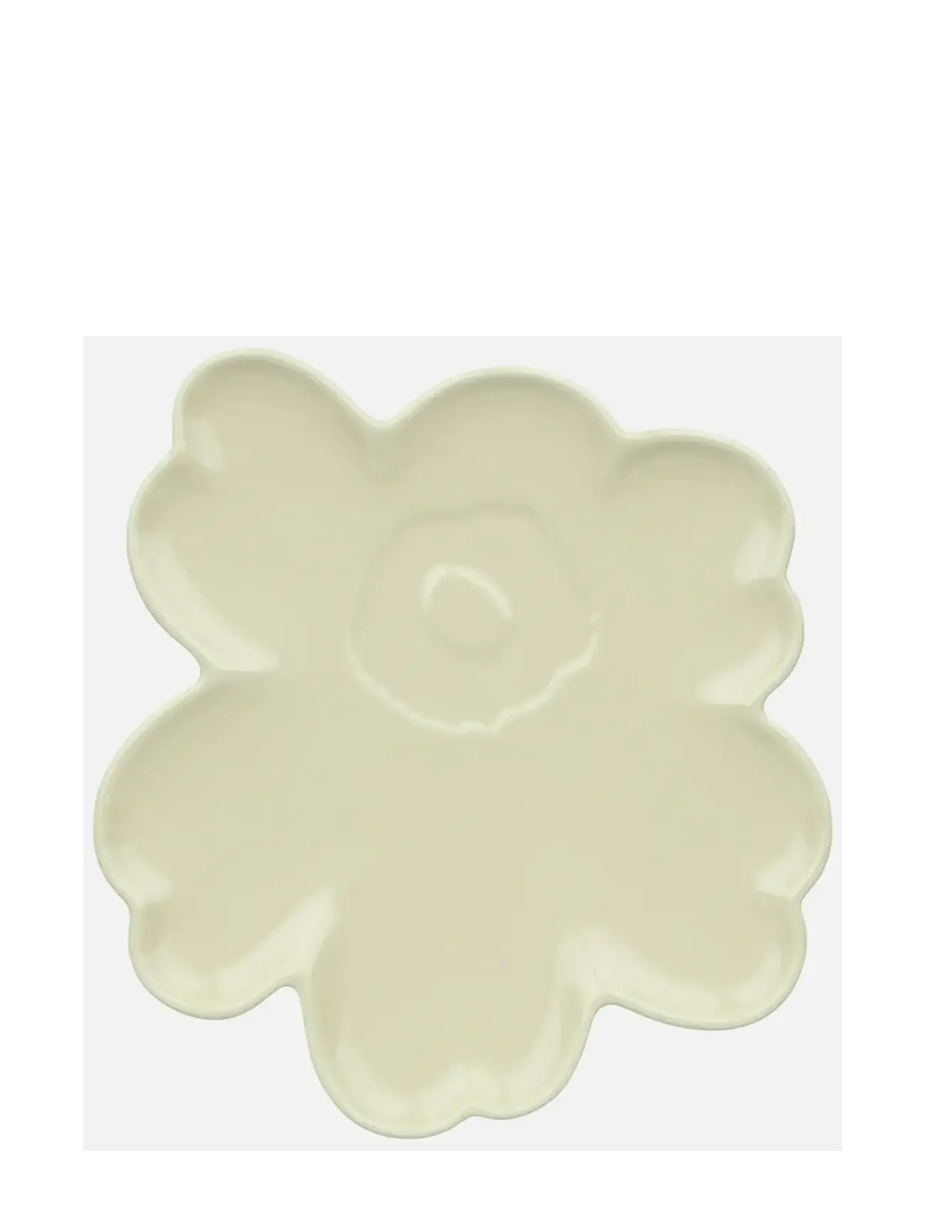Marimekko Home Unikko Shape Plate 20Cm, Small Plade, Creme, Str: Ø 20 CM