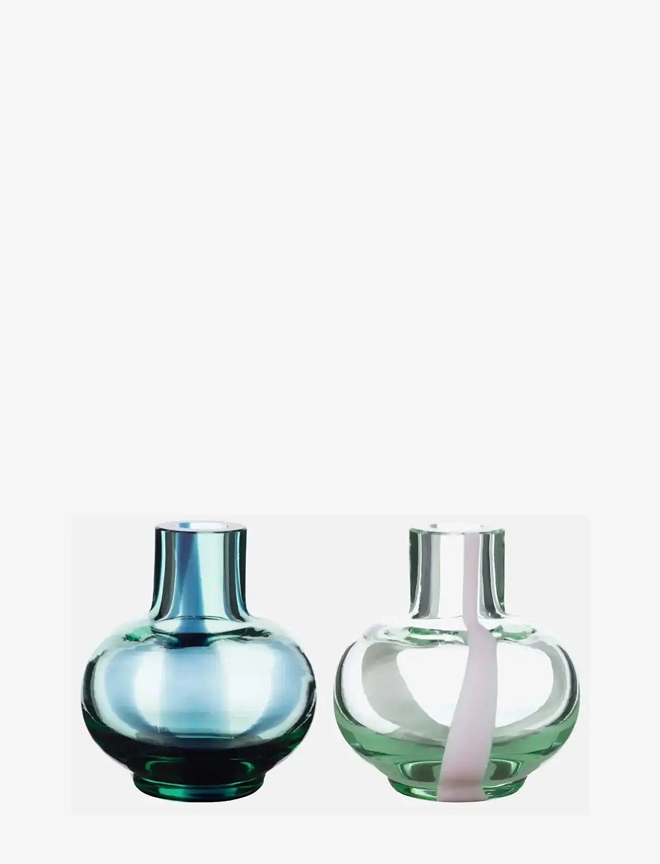 Marimekko Home - MINI VASE SET 2PCS - køb efter pris - lt.green, dk.green, pink - 0