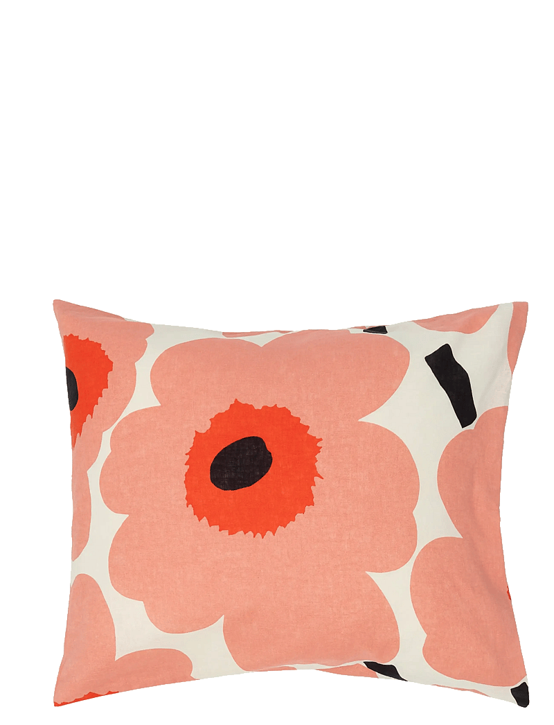 Marimekko Home - UNIKKO PC 50X60CM - pillow cases - off white,coral,o.red,charcoal - 0
