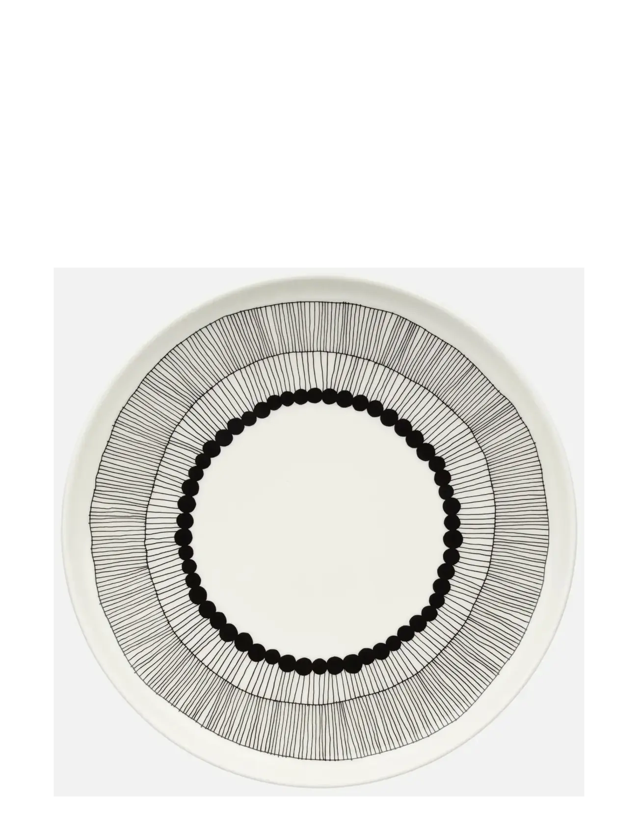 Marimekko Home SIIRTOLAPUUTARHA PLATE 25CM - Jõulukingid - WHITE,BLACK / white