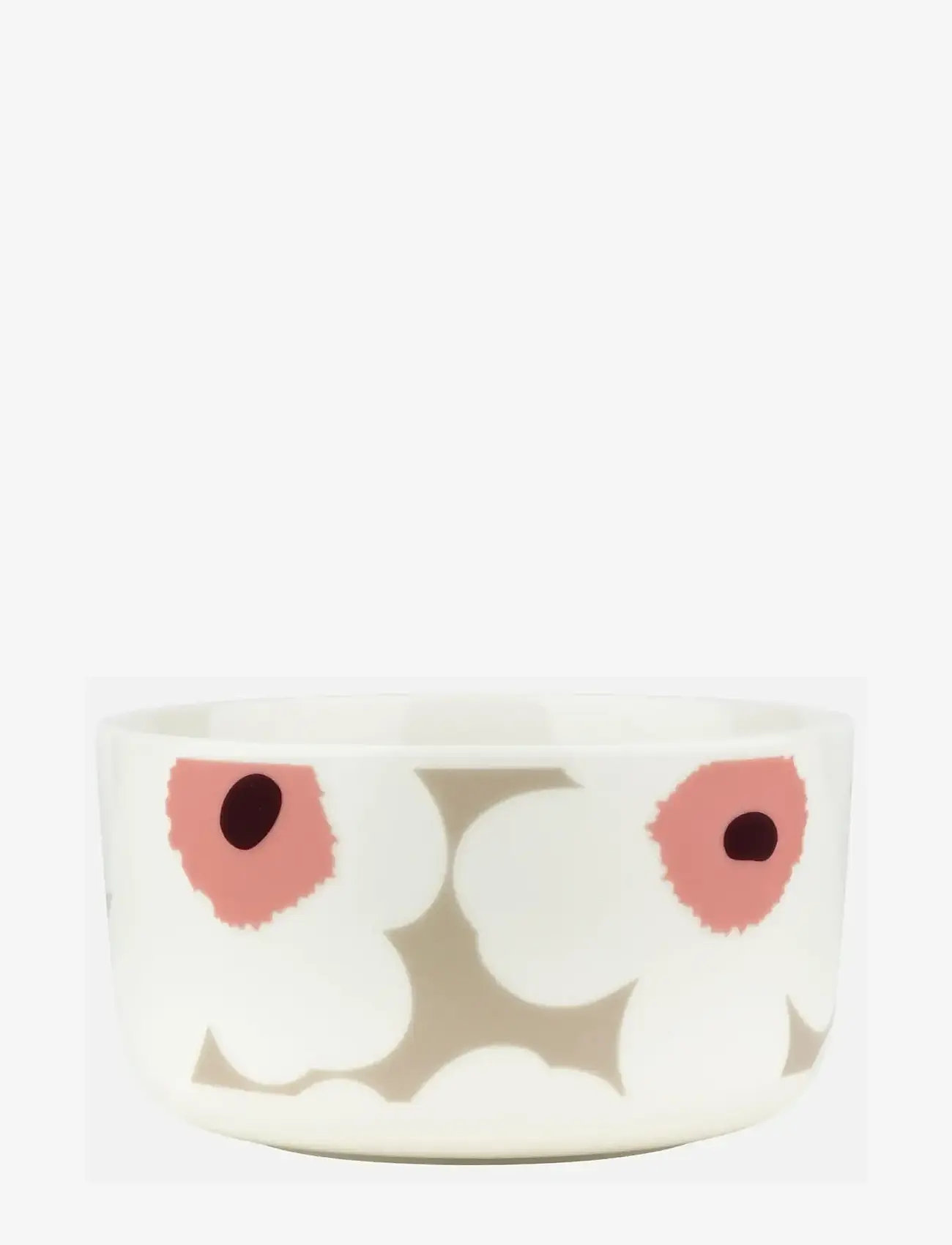 Marimekko Home UNIKKO BOWL 5DL - Miski - WHITE, CLAY, POWDER, DARK WINE / cream