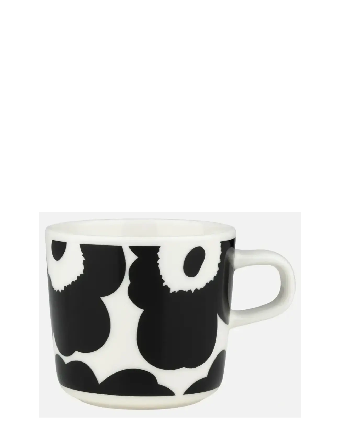 Marimekko Home Unikko Coffee Cup 2Dl, Coffee Kop, Sort, Str: 7X 7.5CM