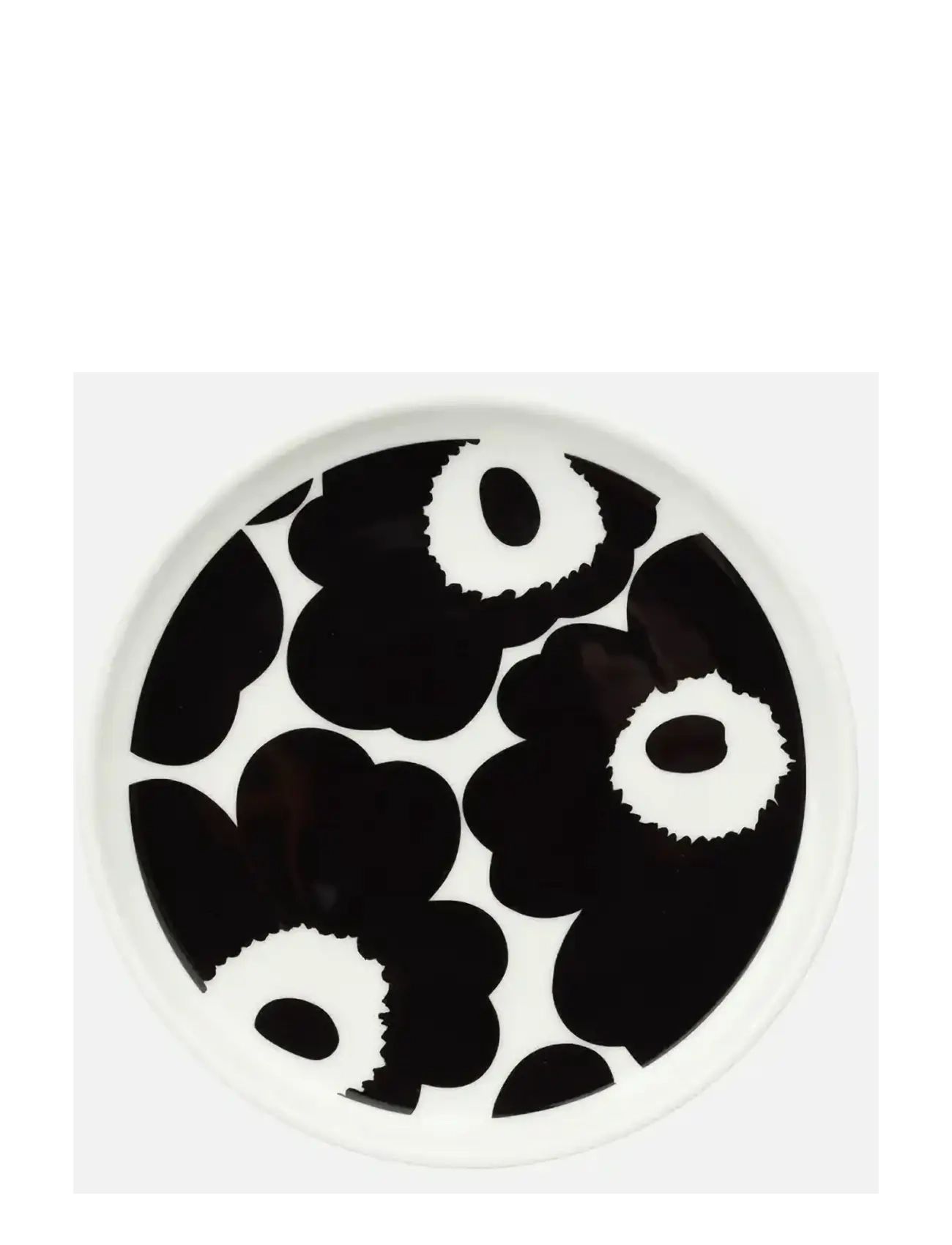 Marimekko Home UNIKKO PLATE 13,5CM - Marimekko Home - BLACK, WHITE / black