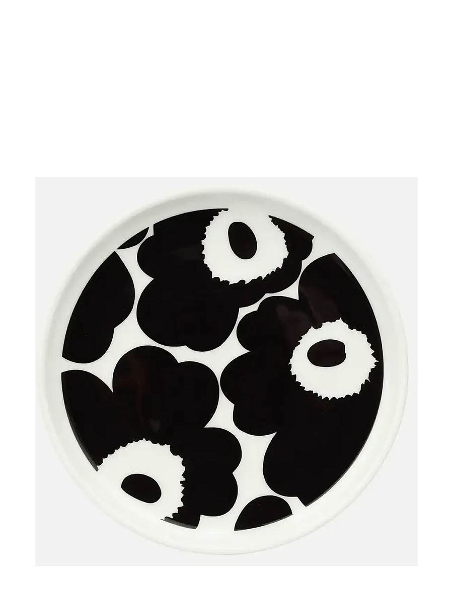 Marimekko Home - UNIKKO PLATE 13,5CM - speiseteller - black, white - 0