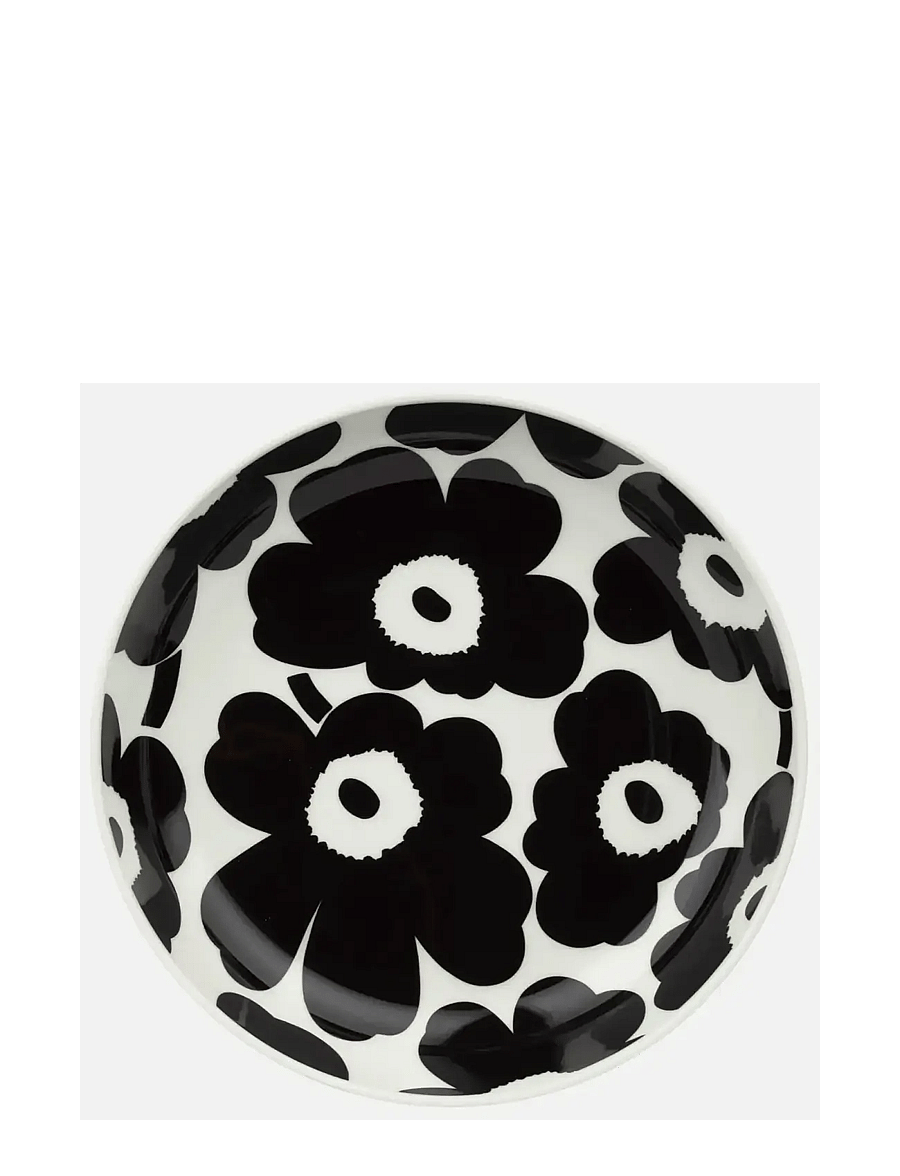 Marimekko Home - UNIKKO DEEP PLATE 20,5CM - assiettes creuses - black, white - 0