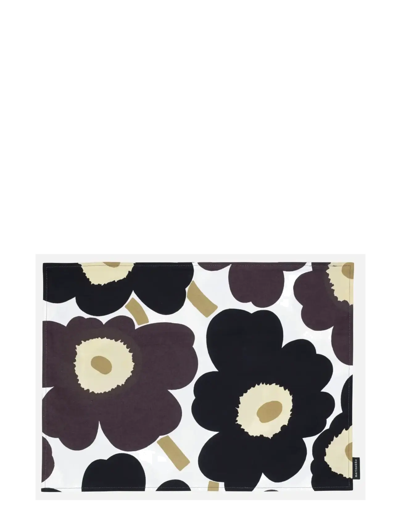 Marimekko Home P.UNIKKO ACRYL C.PLACEMAT - Køkkentekstiler - WHITE, DARK GREY, BEIGE / black