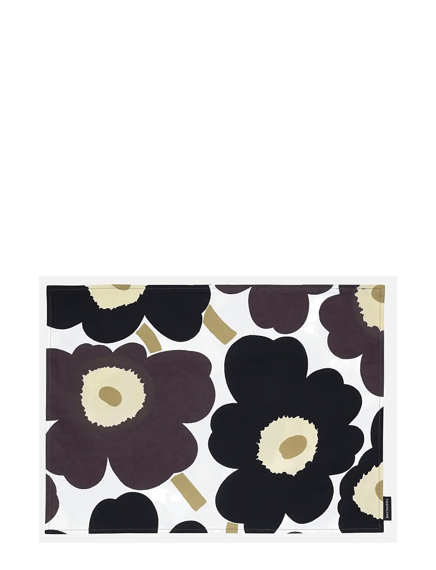 Marimekko Home - P.UNIKKO ACRYL C.PLACEMAT - galda paliktņi - white, dark grey, beige - 0