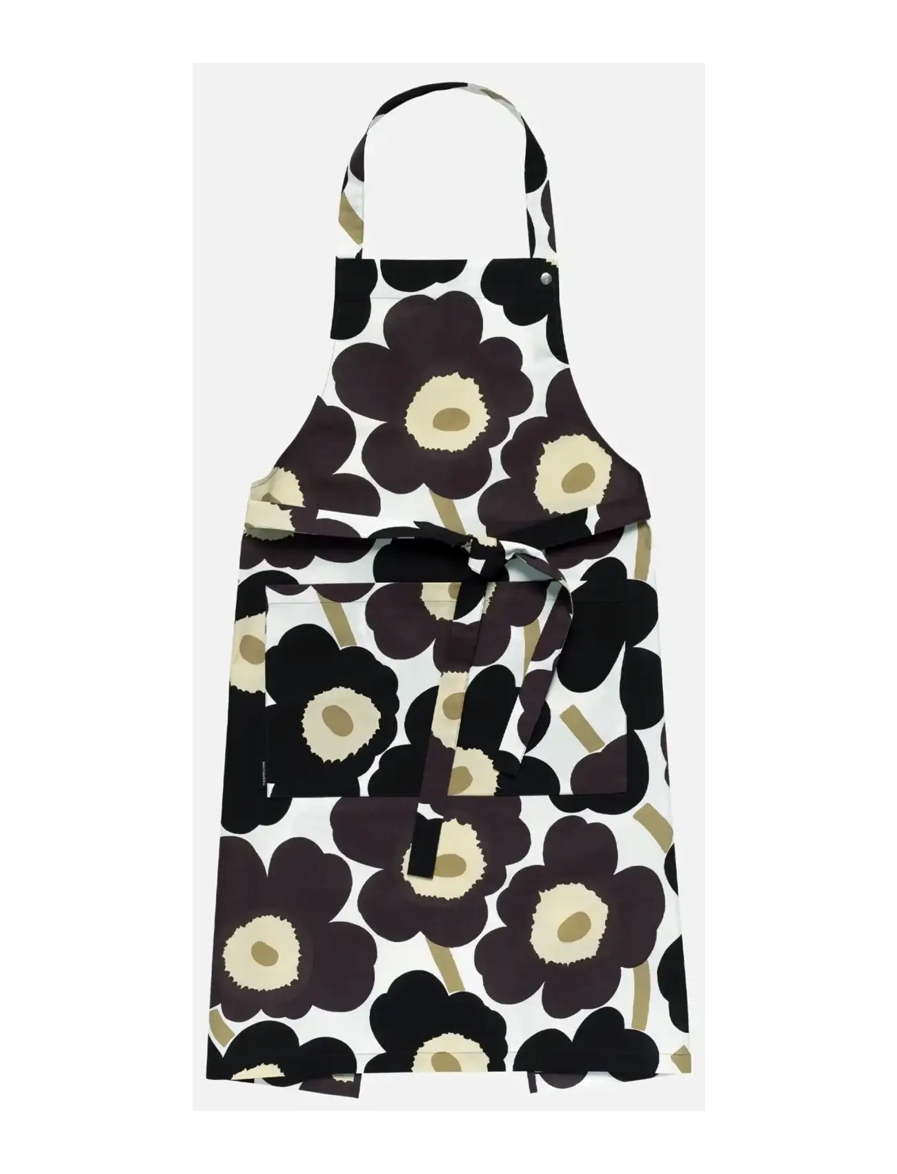 Marimekko Home Pieni Unikko Apron, 84X 85 cm, Kitchen Textiles, Braun - Aprons, Homeware
