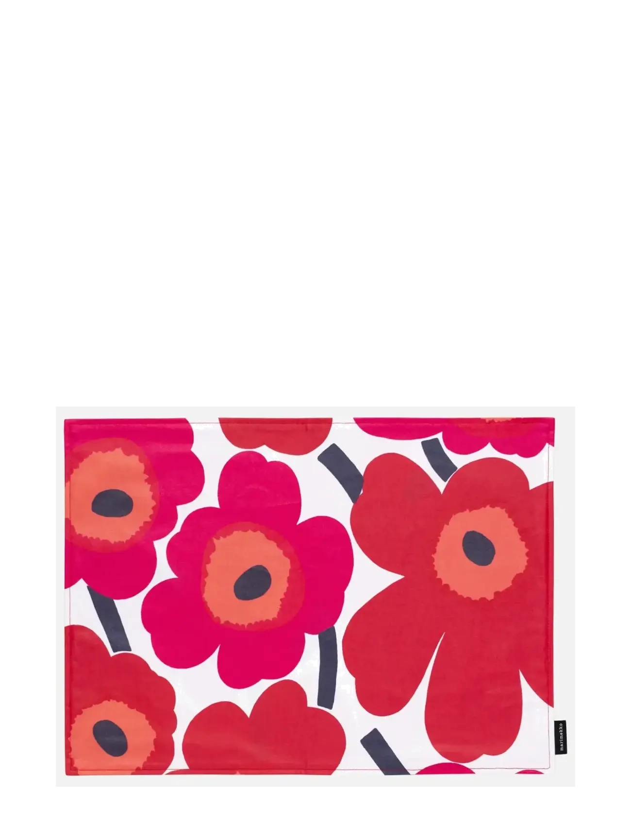 P.UNIKKO ACRYL C.PLACEMAT - WHITE, RED