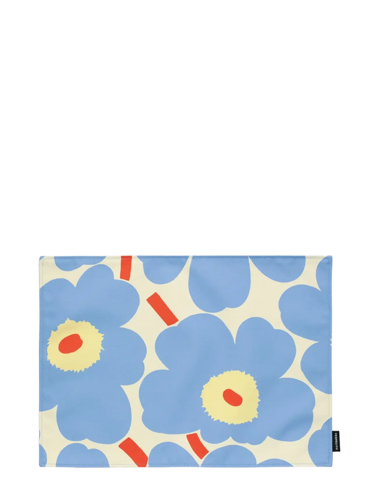 Marimekko Home PIENI UNIKKO PLACEMAT 31X42CM - Flash Days - OFF WHITE,LT.BLUE,MELON,OR.RED / blue