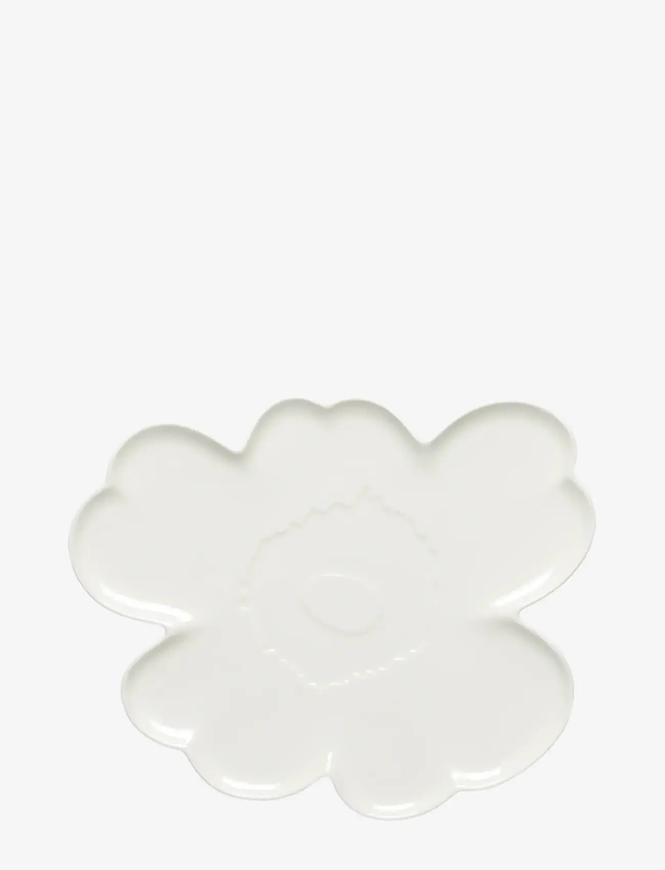 Marimekko Home - UNIKKO SHAPE PLATE 32CM - middagstallerkner - white - 1