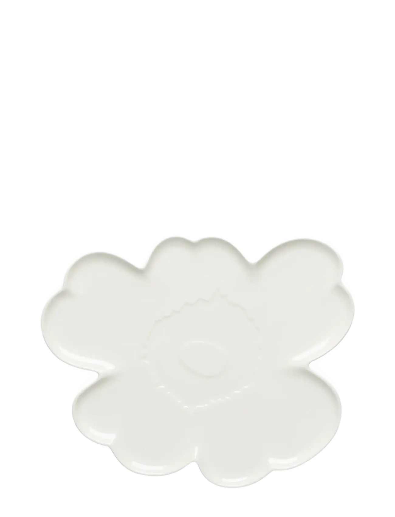 Marimekko Home UNIKKO SHAPE PLATE 32CM - Dinner plates - WHITE / white