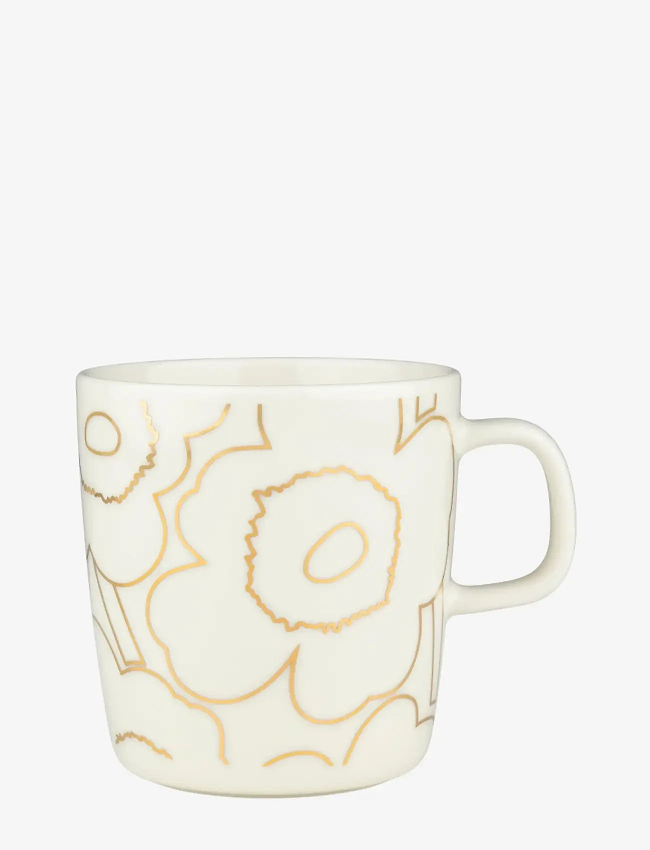 Marimekko Home - PIIRTO UNIKKO MUG 4DL - tea cups - white, gold - 0