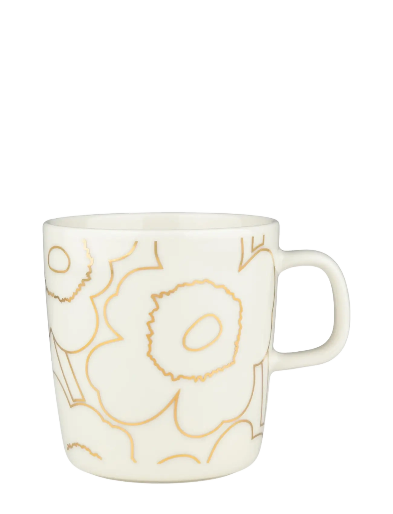 Marimekko Home PIIRTO UNIKKO MUG 4DL - Krus & Kopper - WHITE, GOLD / white