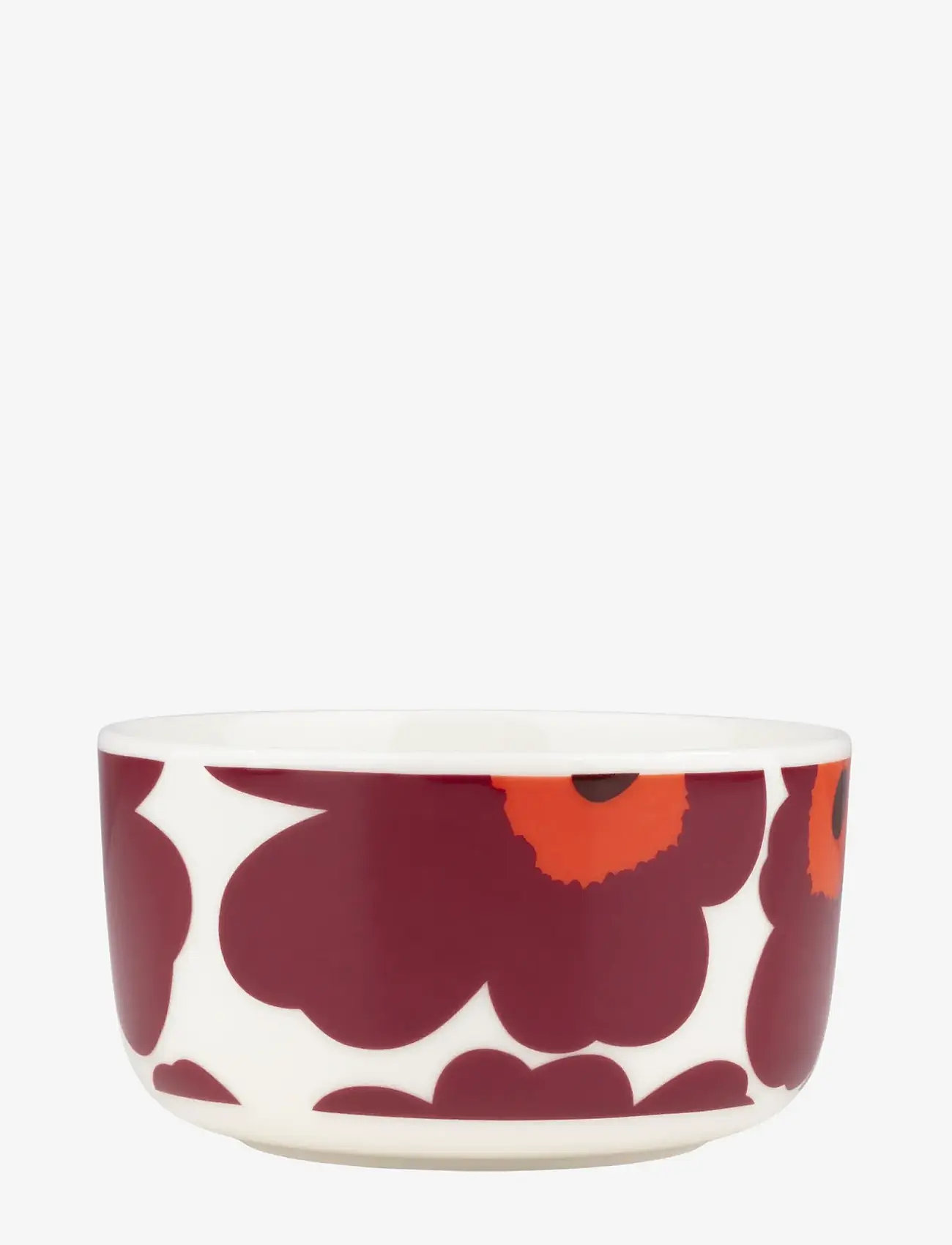 Marimekko Home - UNIKKO BOWL 5DL - frugtskåle - white, burgundy, red - 0