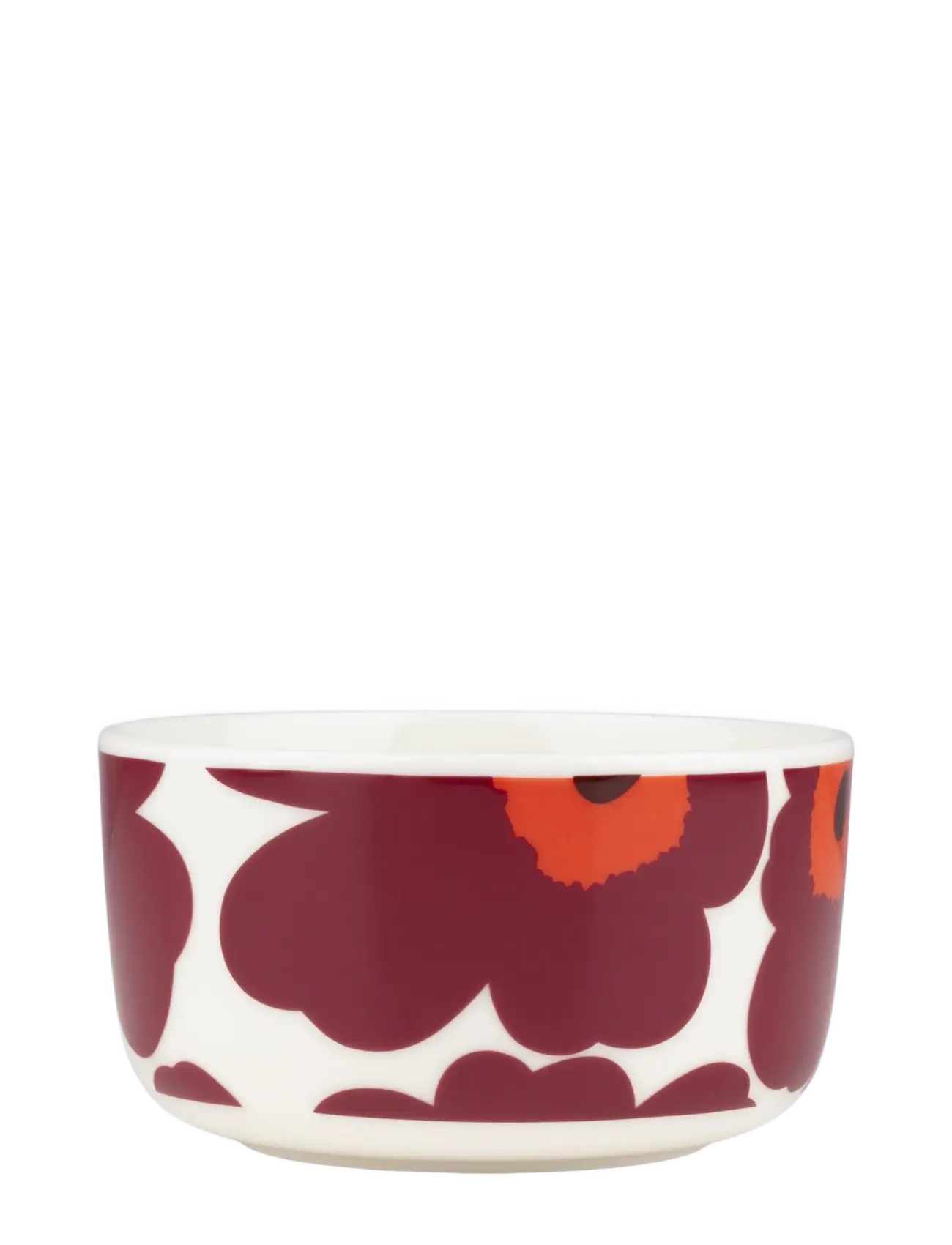 Marimekko Home UNIKKO BOWL 5DL - Bowls - WHITE, BURGUNDY, RED / red