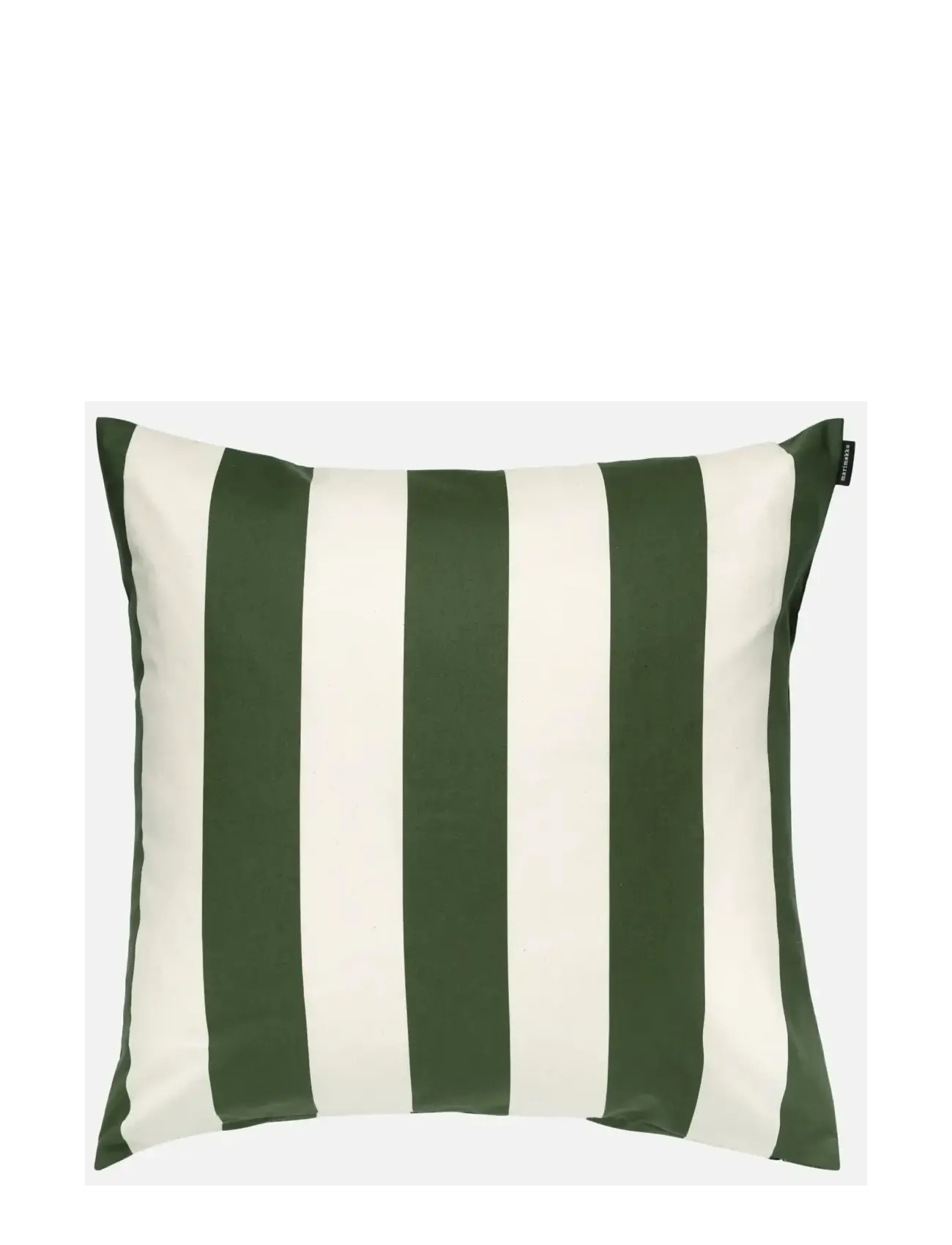 Marimekko Home KORSI CUSHION COVER 50X50CM - Puder & pudebetræk - DK.GREEN, OFF WHITE / green