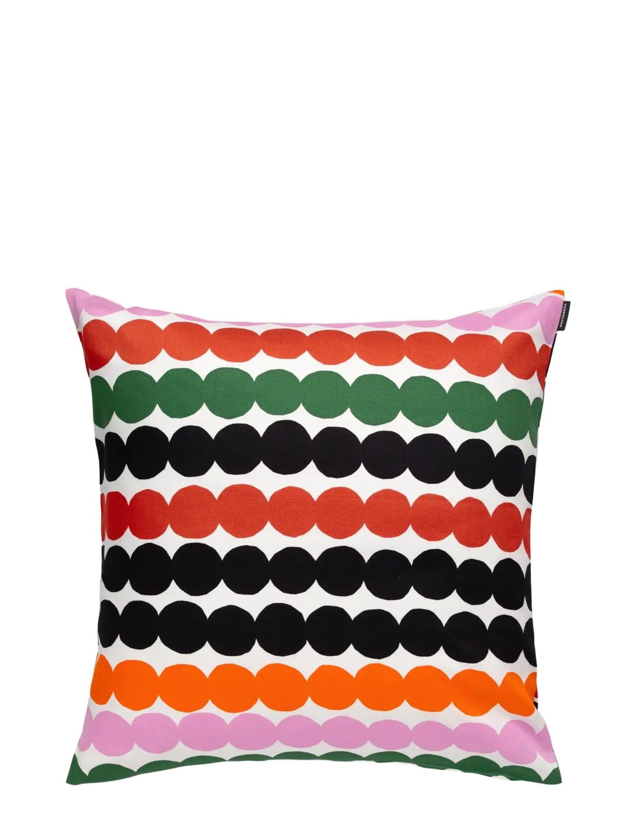 Marimekko Home RÄSYMATTO CUSHION COVER 50X50 - Puder & pudebetræk - WHITE, ORANGE, GREEN, BLACK / multi