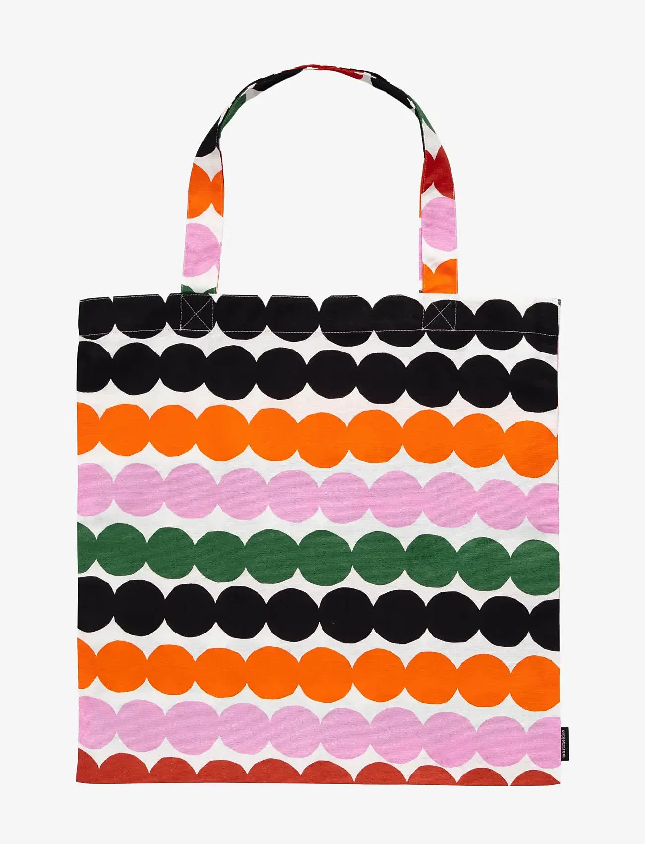 Marimekko Home - RÄSYMATTO BAG 44X43CM - tote bags - white, orange,green, black - 0