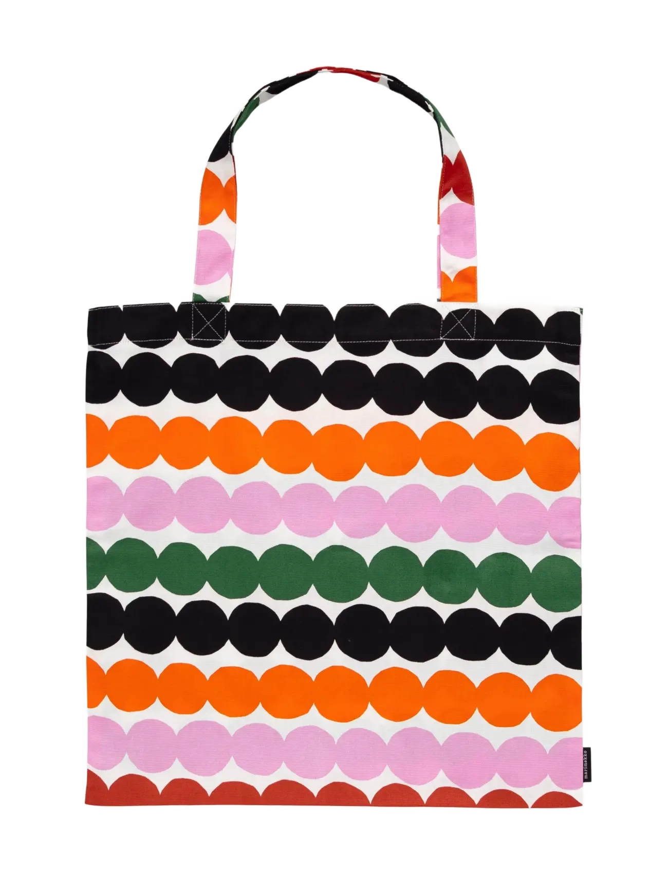 Marimekko Home RÄSYMATTO BAG 44X43CM - Kampana - WHITE, ORANGE,GREEN, BLACK / multi