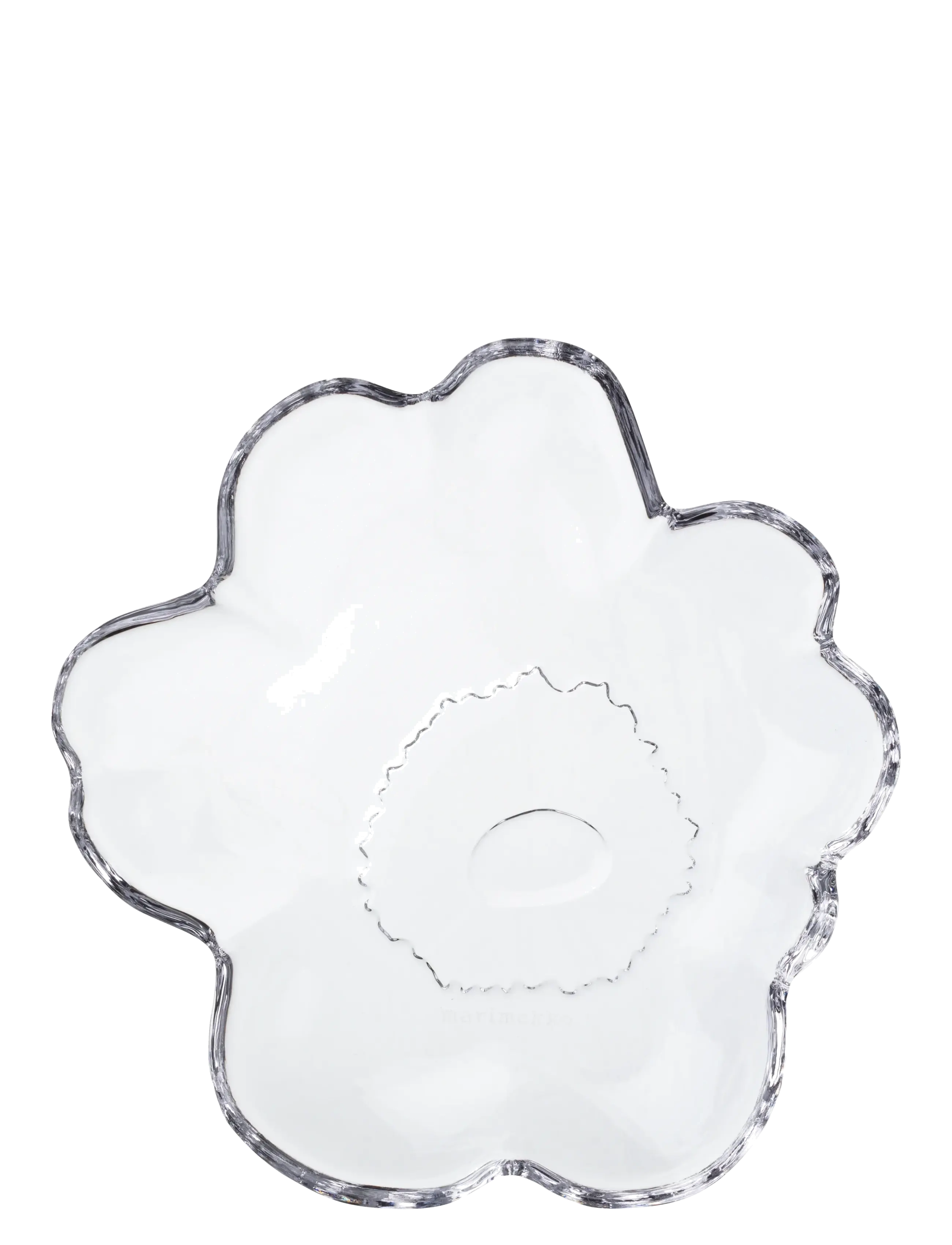 Marimekko Home Unikko Glass Plate 13Cm, Ø 13 cm, Decoration, Nackt - Decorative Platters, Homeware