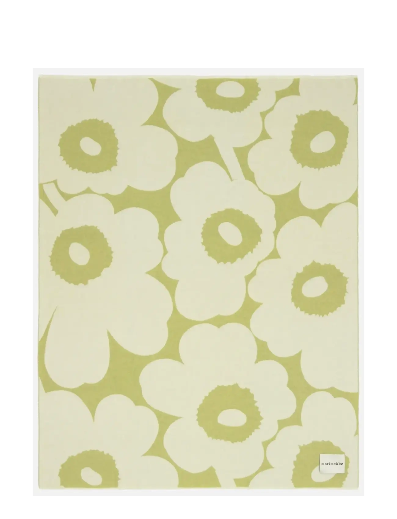 Marimekko Home Unikko Throw 130X170Cm, 130X170 cm, Cushions & Blankets, Grün - Blankets Throws, Homeware