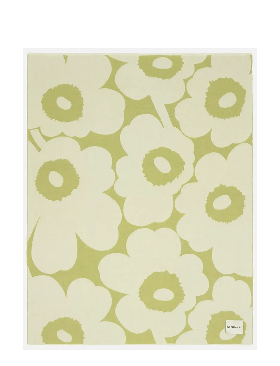 Marimekko Home - UNIKKO THROW 130X170CM - tekstiilid välitingimustes - pear, off white - 0