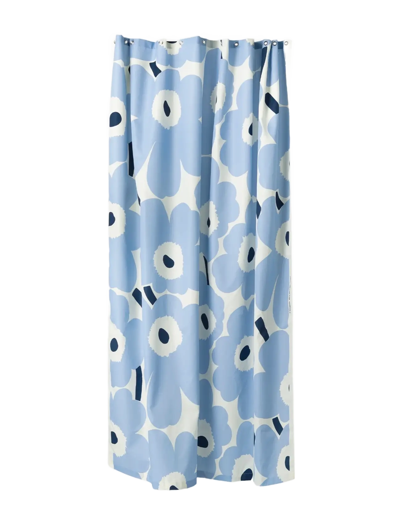 Marimekko Home UNIKKO SHOWER CURTAIN 180X200 - Badezimmer - OFF WHITE, LT.BLUE, NAVY / blue