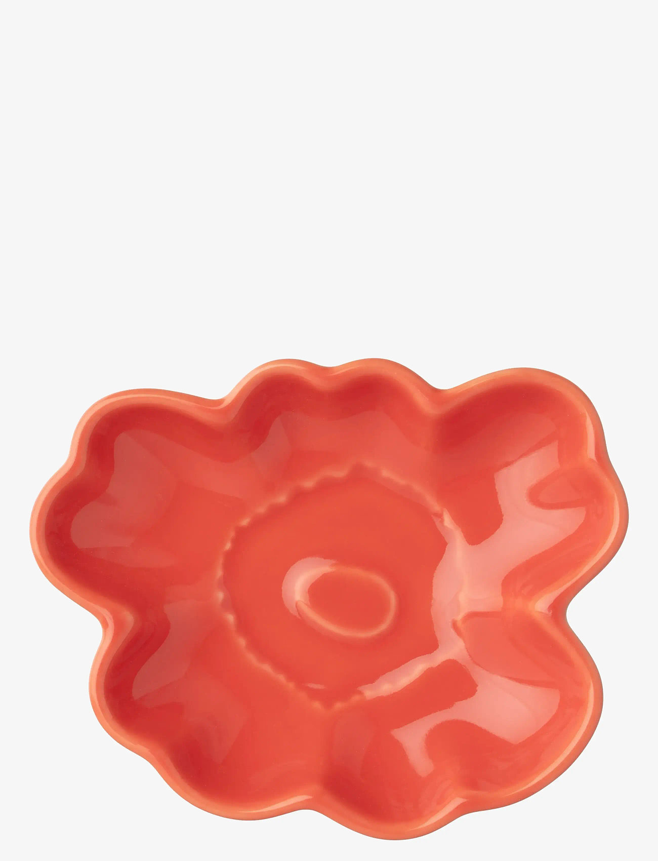 Marimekko Home - UNIKKO SHAPE PLATE 9,5CM - asietter - orange red - 0