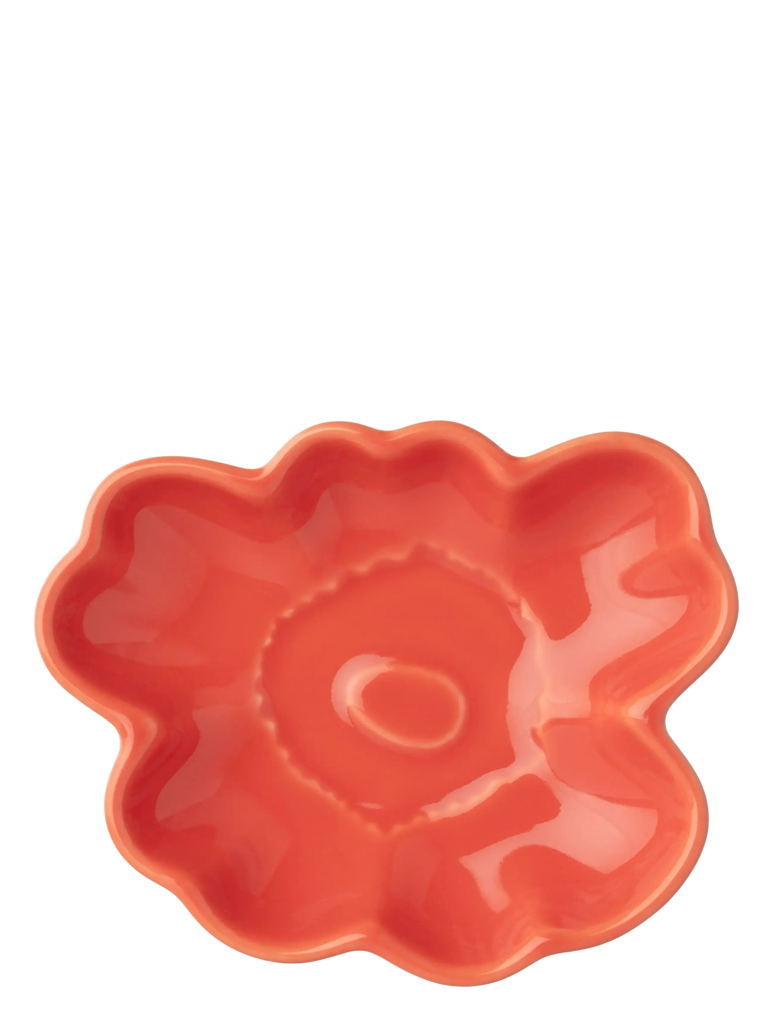 Marimekko Home UNIKKO SHAPE PLATE 9,5CM - Plates - ORANGE RED / orange
