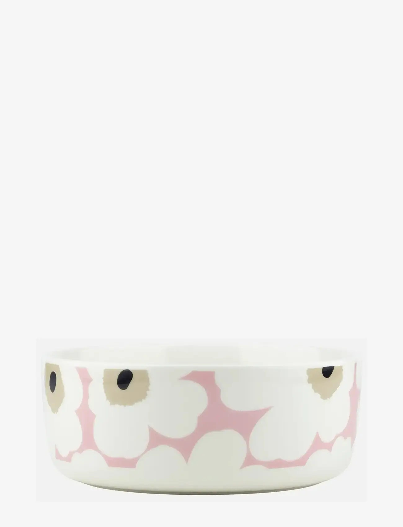 Marimekko Home - UNIKKO BOWL 1,5L - serveringsskålar - off white,pink,sand,charcoal - 0
