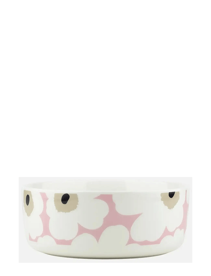 Marimekko Home - UNIKKO BOWL 1,5L - serveringsskålar - off white,pink,sand,charcoal - 0