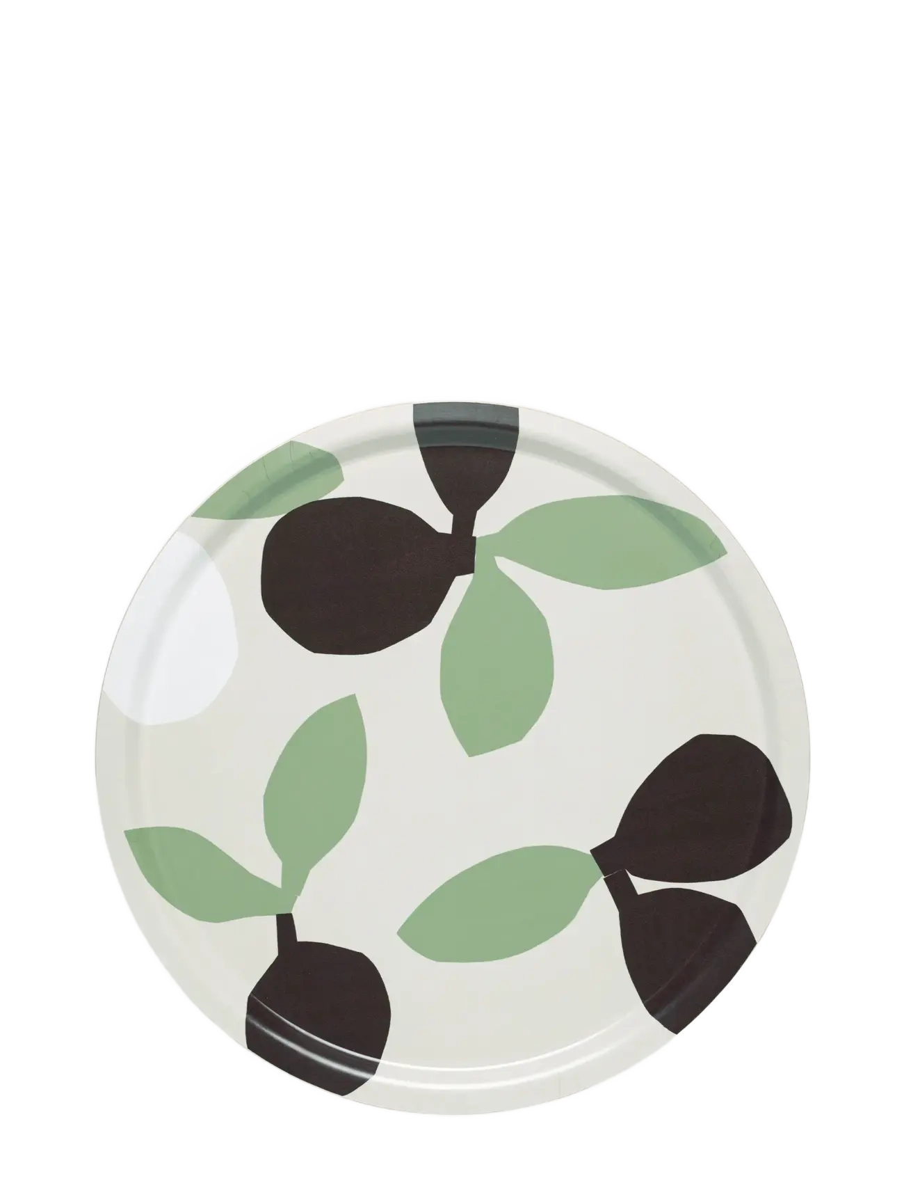 Marimekko Home OMPPO TRAY 46CM - Žiūrėti viską - LINEN,SAGE,BLACK BROWN,WHITE / green