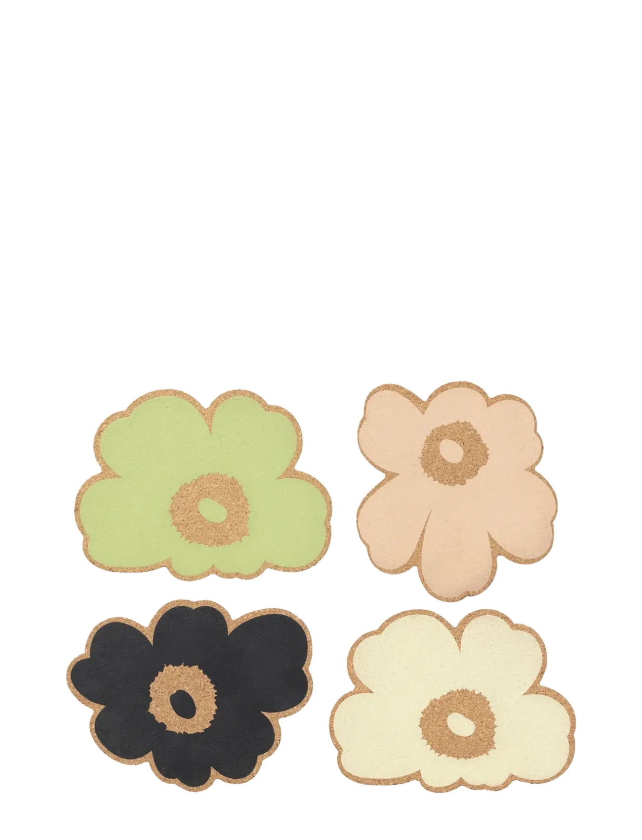 Marimekko Home UNIKKO CORK COASTER SET 4PCS - Gifts - MULTICOLOUR ASSORTMENT / multi