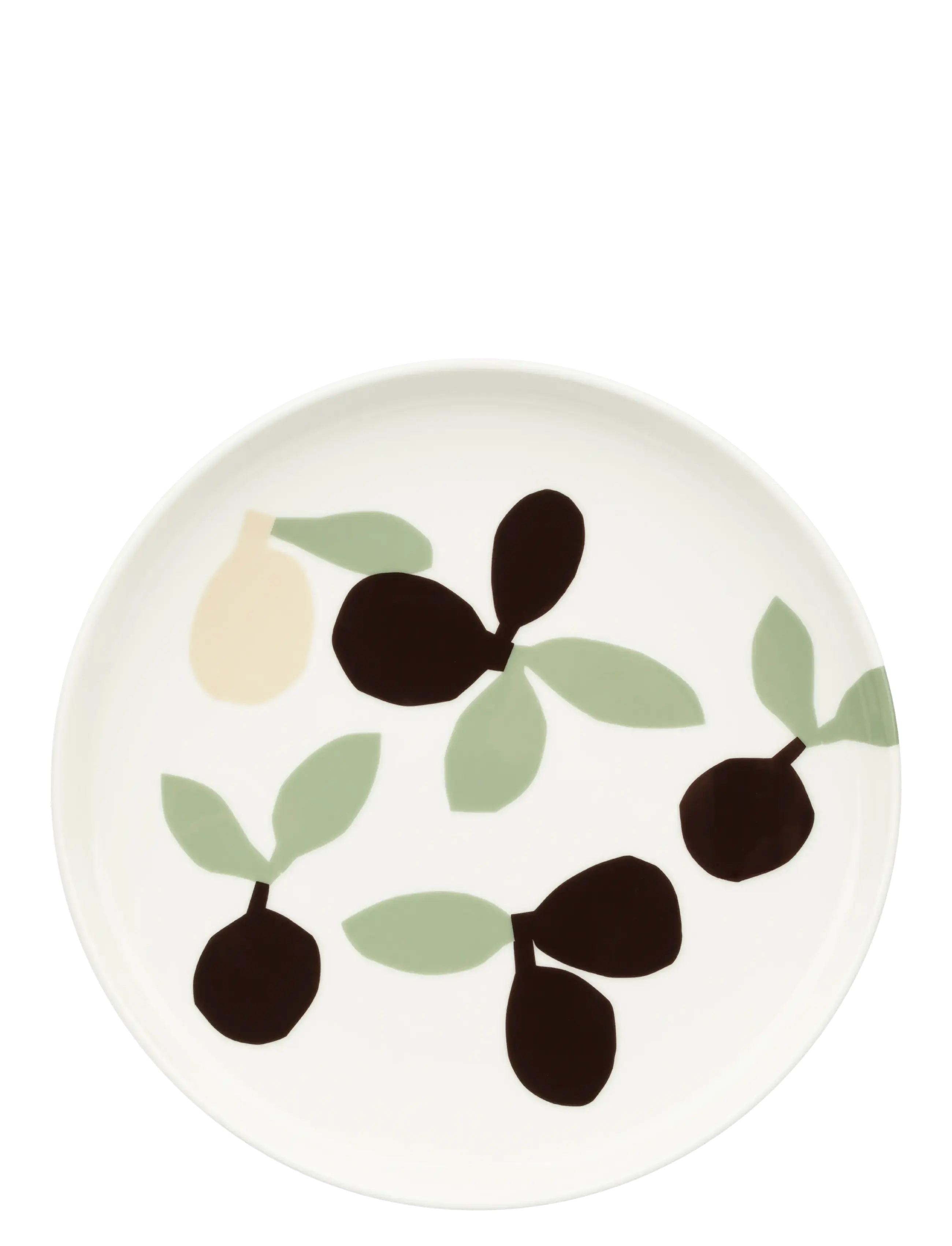 Marimekko Home OMPPO PLATE 20CM - Marimekko Home - WHITE,SAGE,BLACK, BROWN,LINEN / green