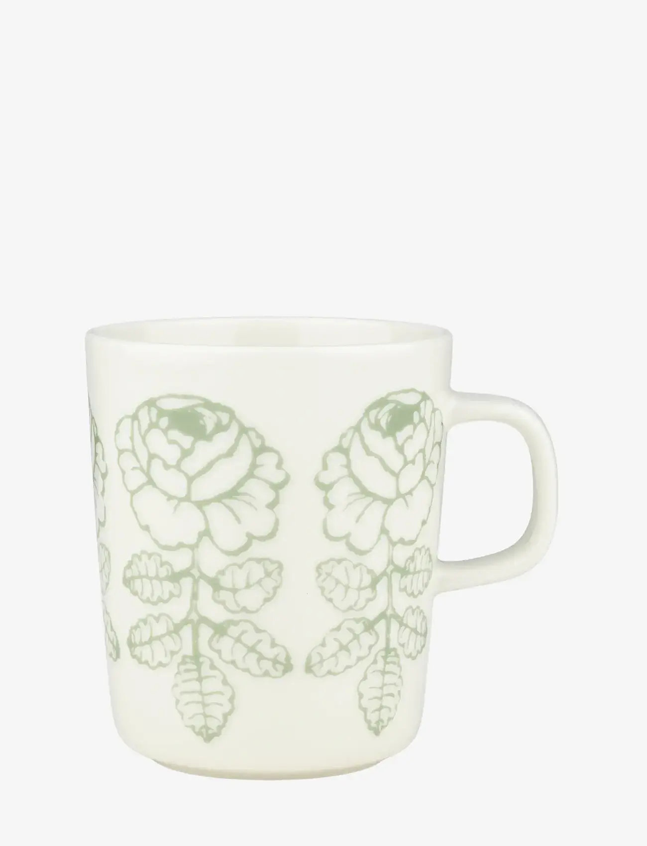 Marimekko Home - VIHKIRUUSU MUG 2,5 DL - kaffetassen - white, sage - 0