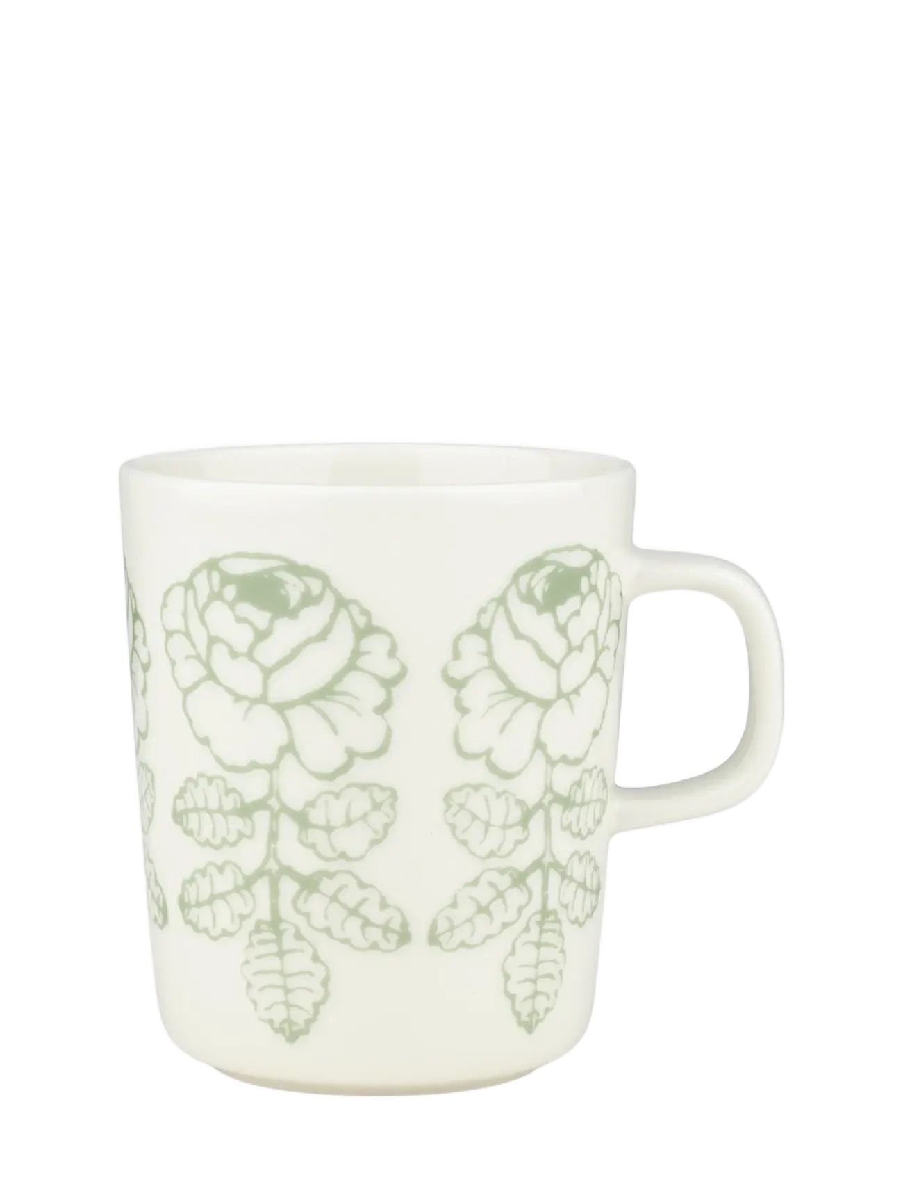 Marimekko Home VIHKIRUUSU MUG 2,5 DL - Krus & Kopper - WHITE, SAGE / white