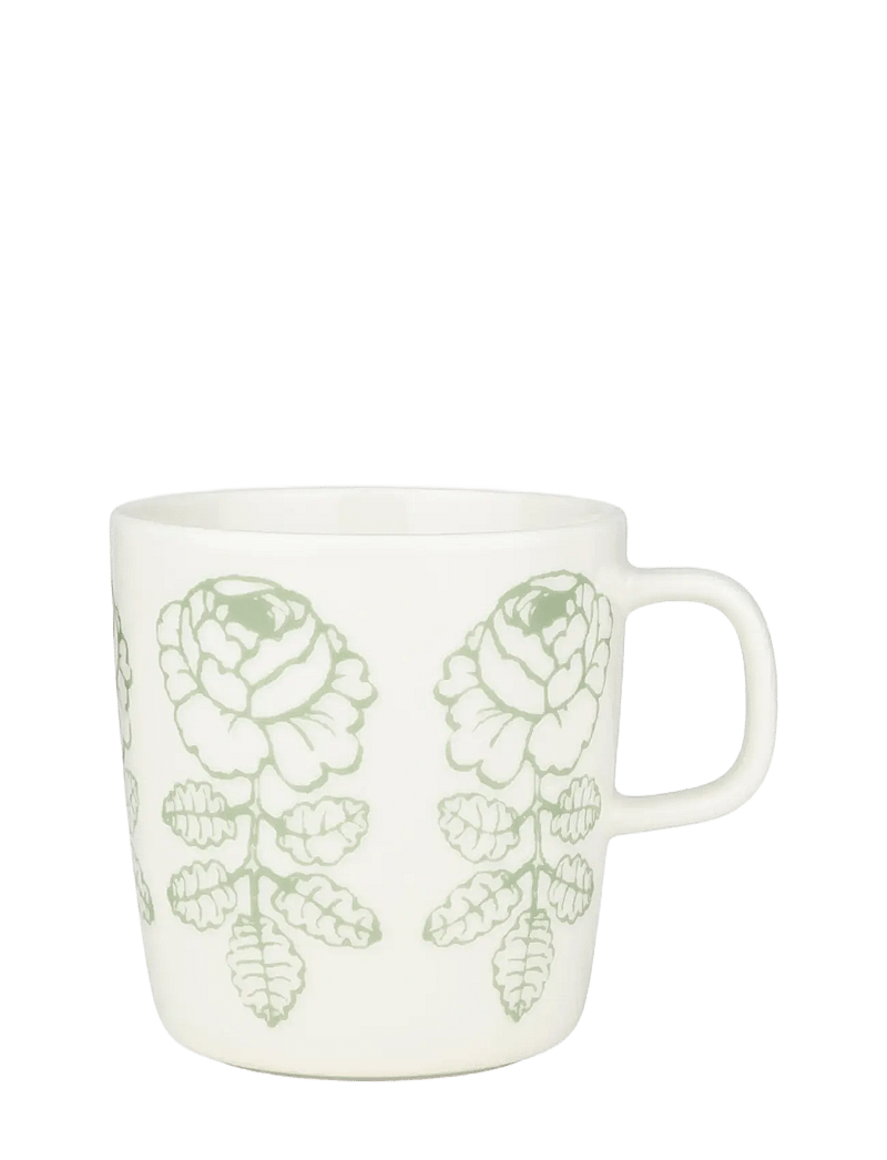 Marimekko Home - VIHKIRUUSU MUG 4DL - teetassen - white, sage - 0