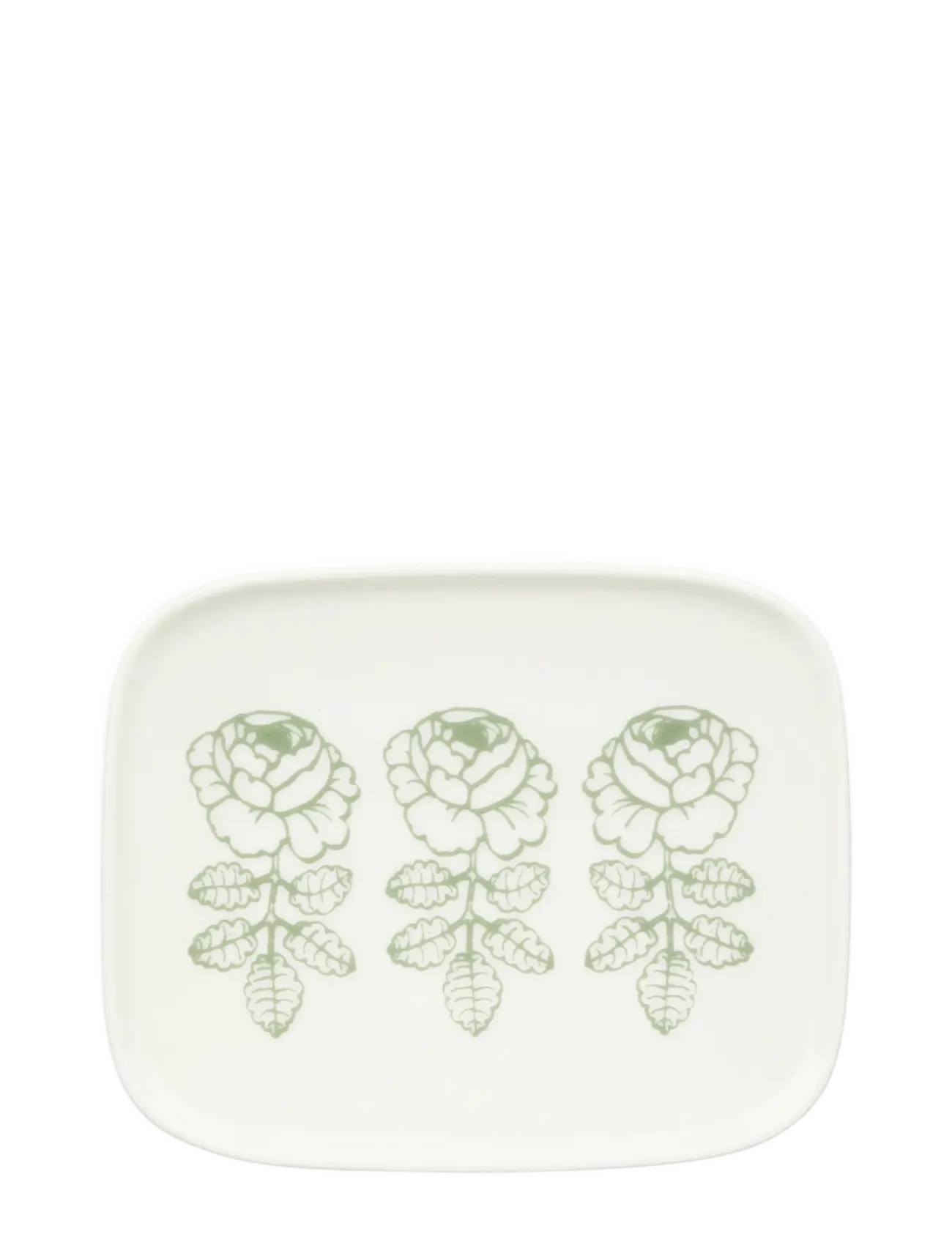 Marimekko Home Vihkiruusu Plate 12X15Cm, Small Plade, Hvid, Str: 12X15CM
