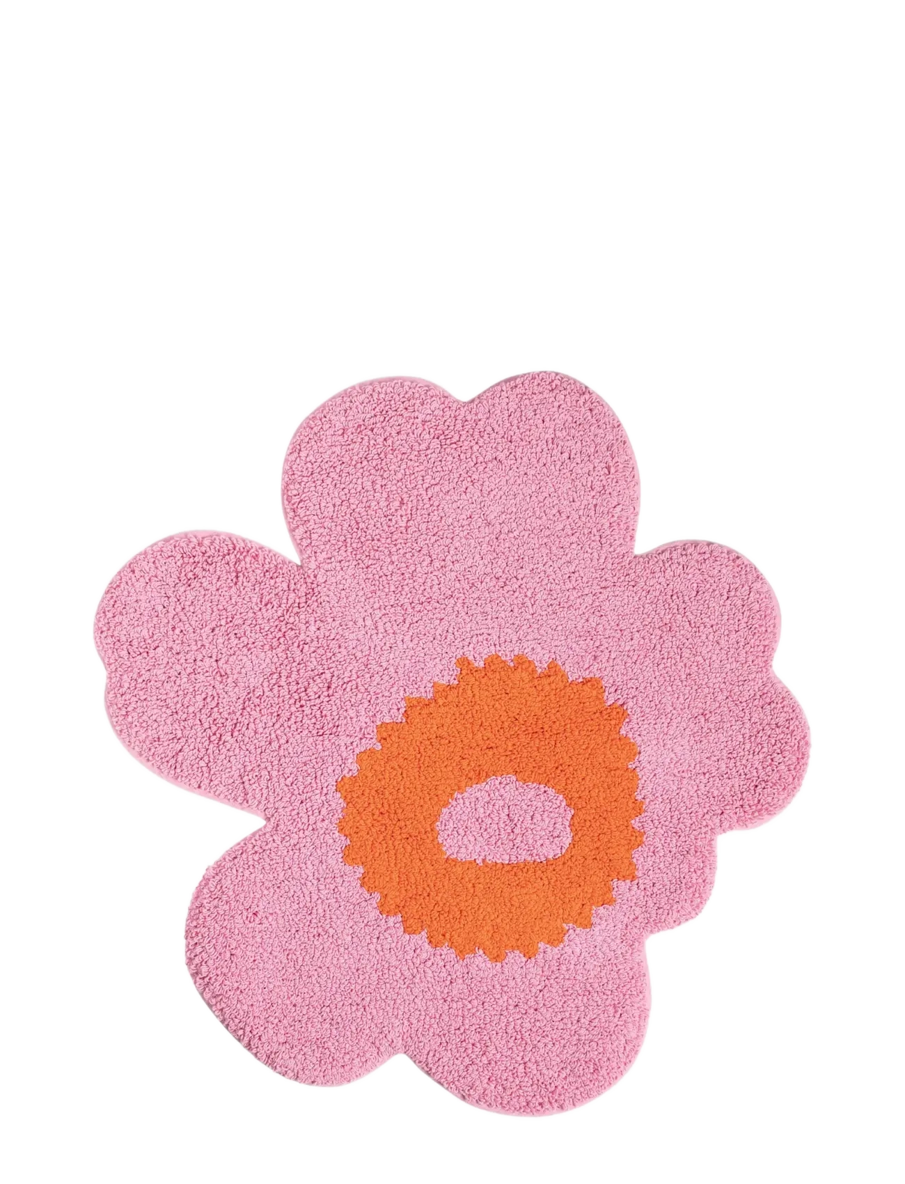 Marimekko Home UNIKKO BATH MAT 73X74CM - Tekstiler - PINK, ORANGE / pink/rose