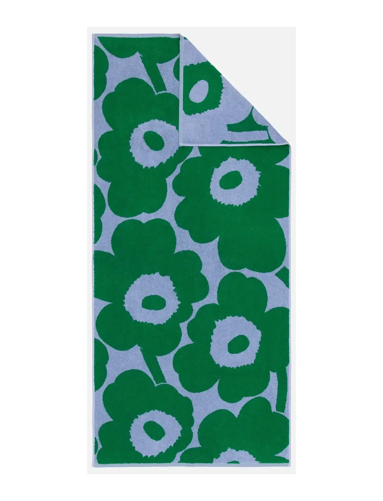 Marimekko Home UNIKKO BATH TOWEL 70X150CM - Tekstiler - LT.BLUE, GREEN / green