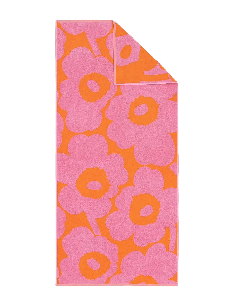 Marimekko Home - UNIKKO BATH TOWEL 70X150CM - badetücher - orange, pink - 0