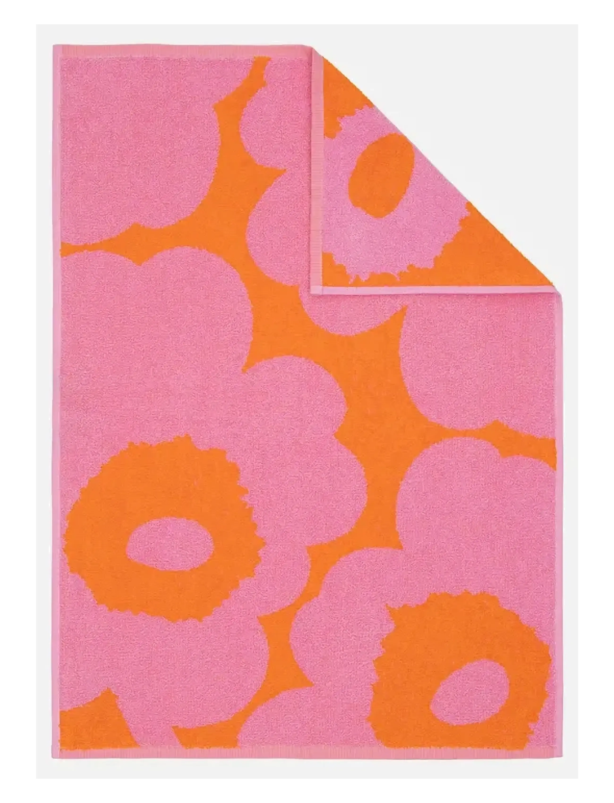 Marimekko Home UNIKKO HAND TOWEL 50X70CM - Tekstiler - ORANGE, PINK / pink/rose