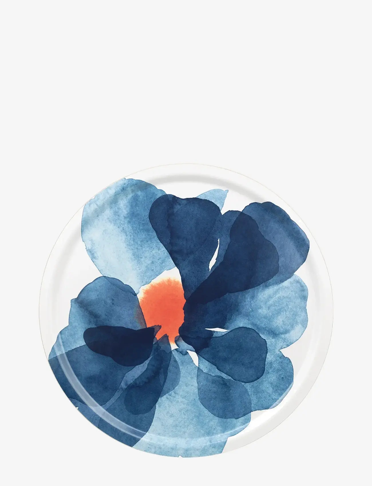 Marimekko Home - VALSSI TRAY 46CM - trays - white, blue, orange - 0