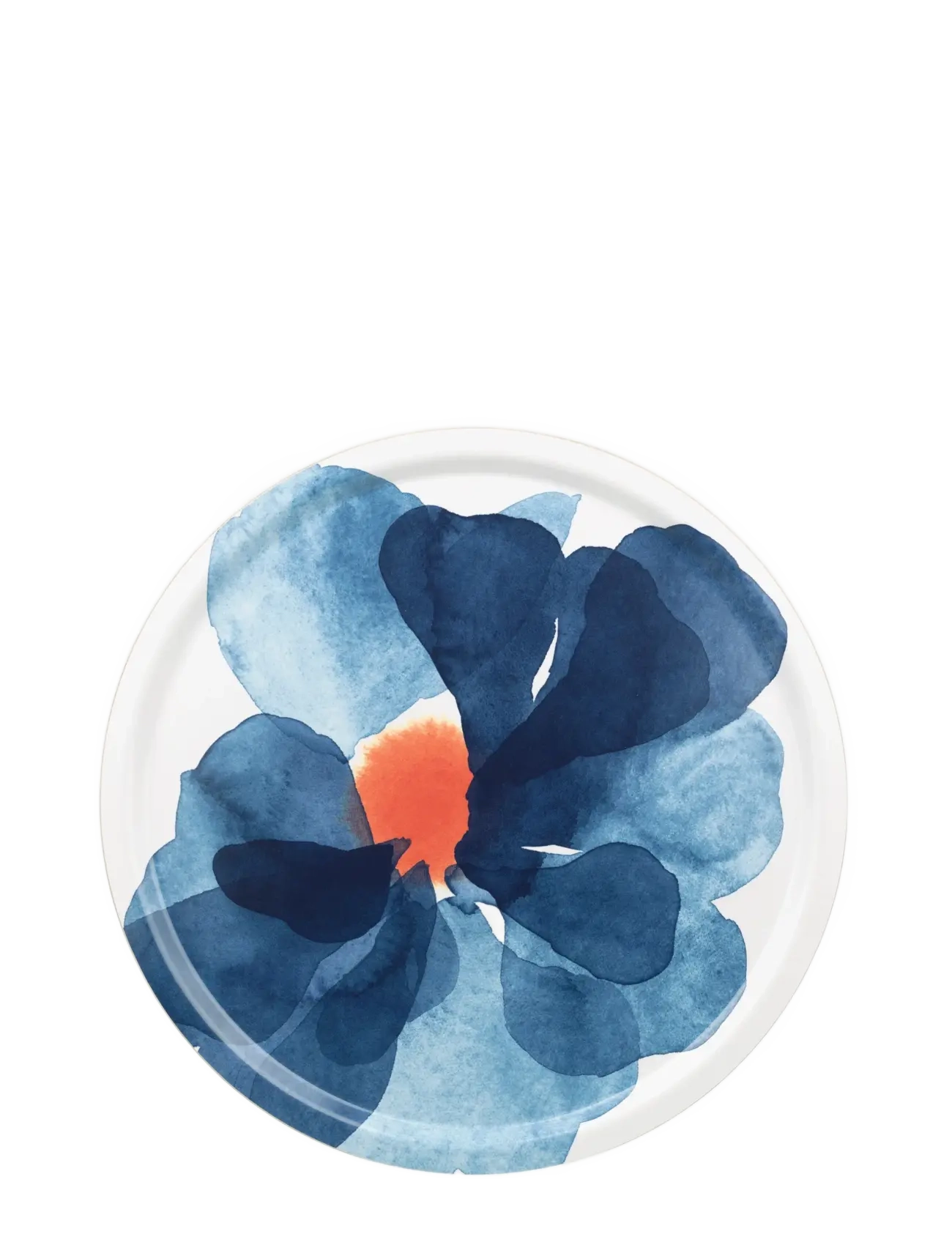 Marimekko Home VALSSI TRAY 46CM - Žiūrėti viską - WHITE, BLUE, ORANGE / blue